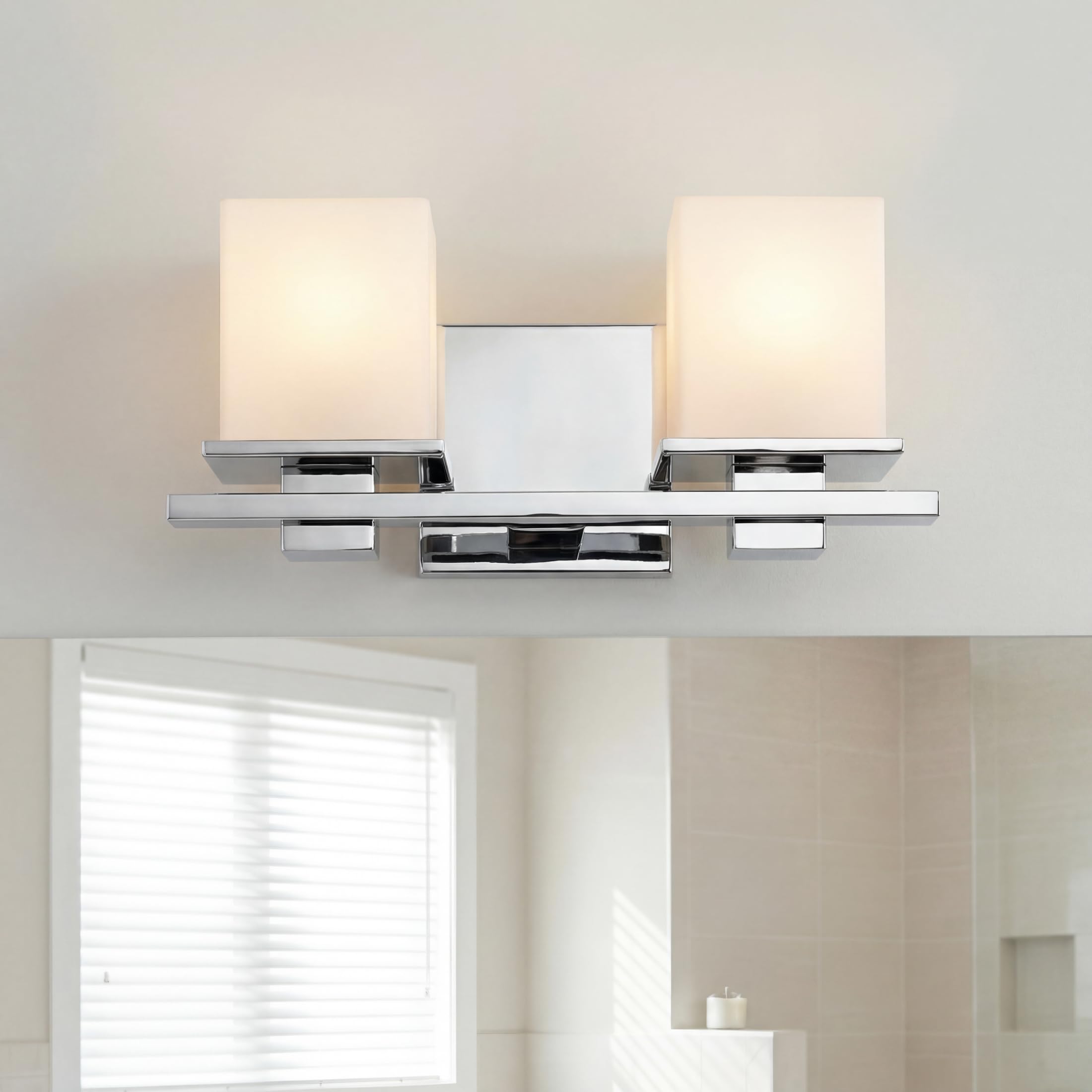 kichler-tully-45150ch-2-light-bathroom-vanity-light-chrome-with-satin-etched-opa image 2
