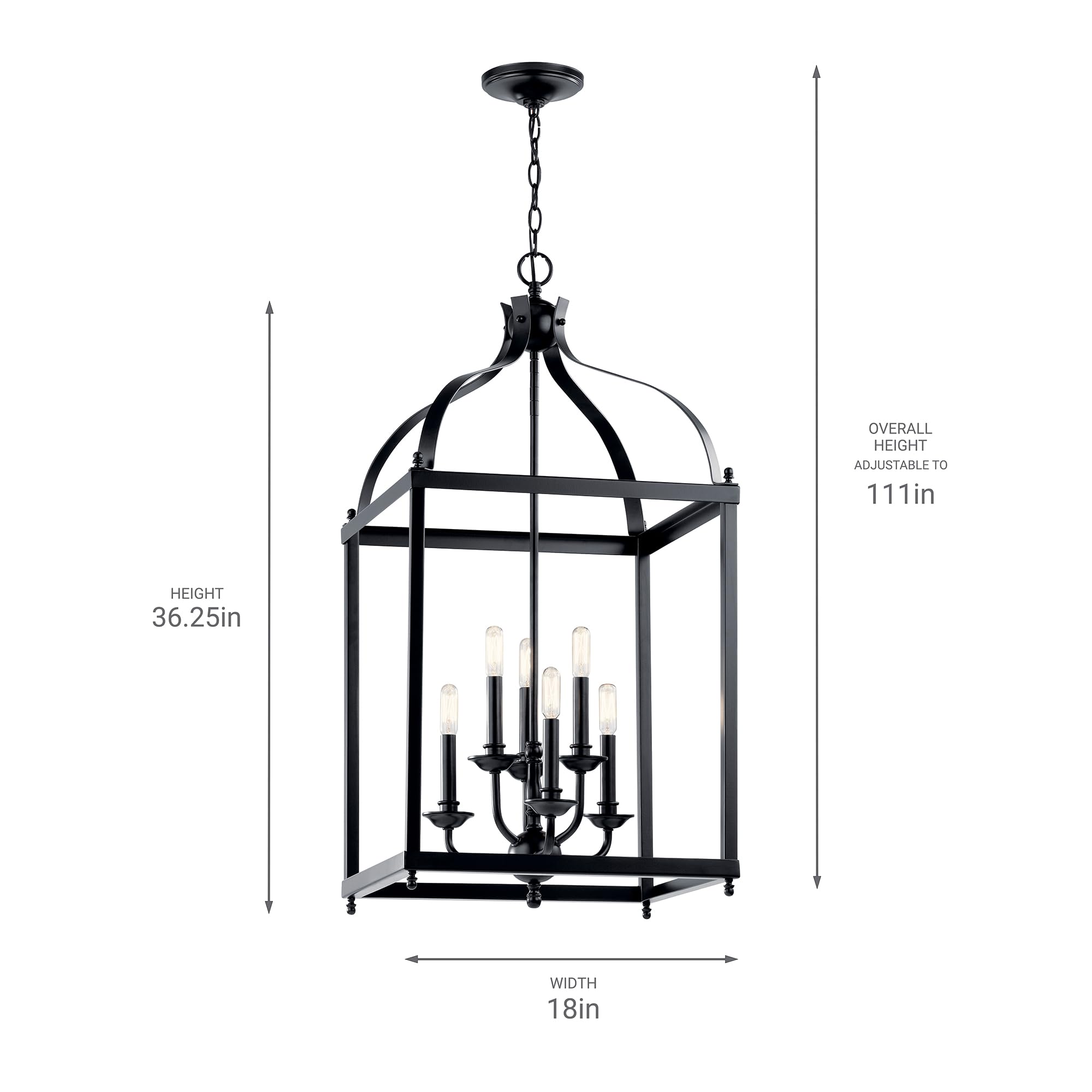 kichler-larkin-42568bk-6-light-pendant-chandelier-black image 3