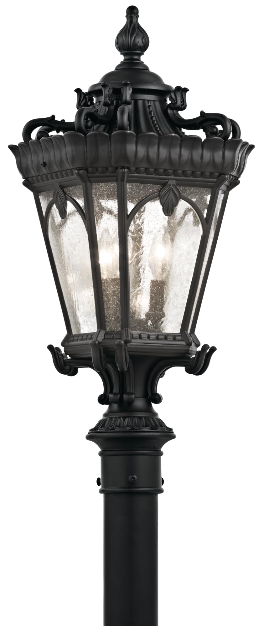 kichler-tournai-9559bkt-outdoor-post-light-textured-black-4-light image 5