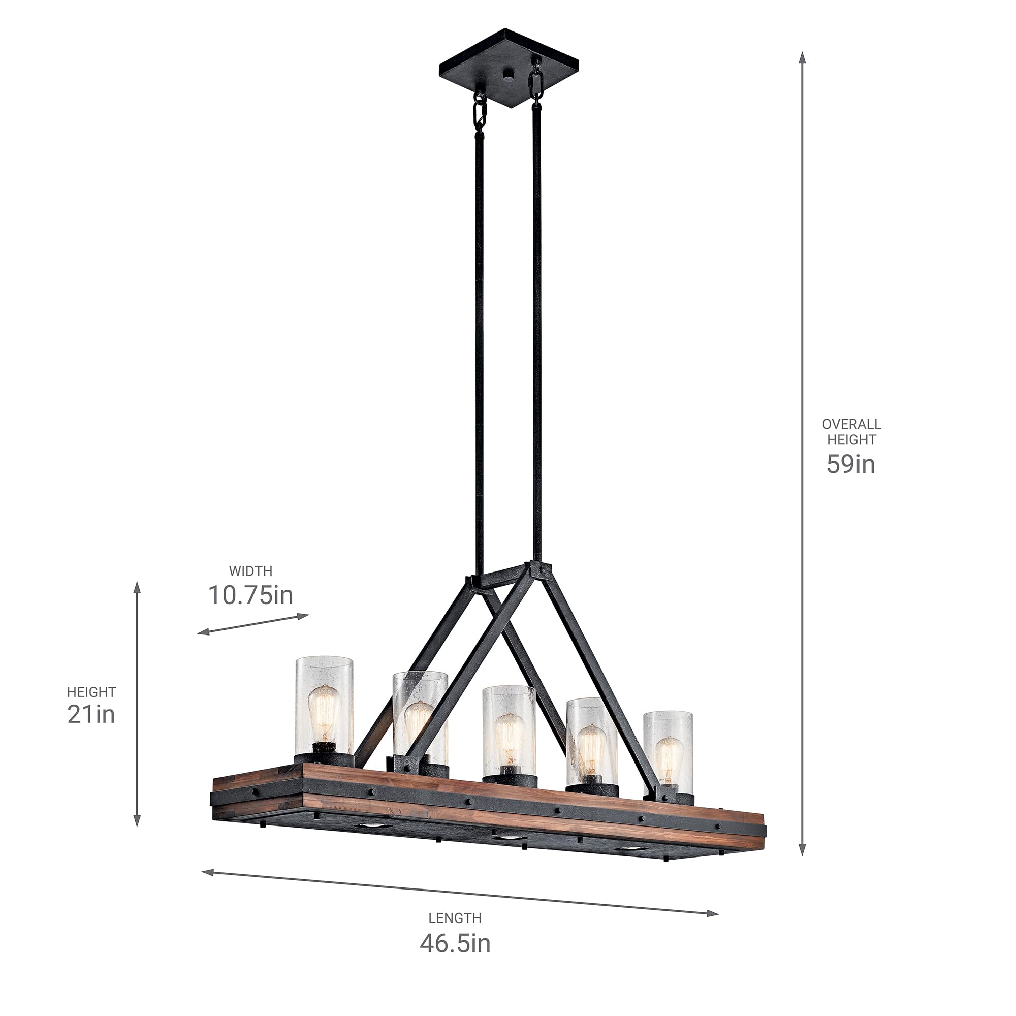 kichler-colerne-8-light-linear-chandelier-auburn-stained image 3