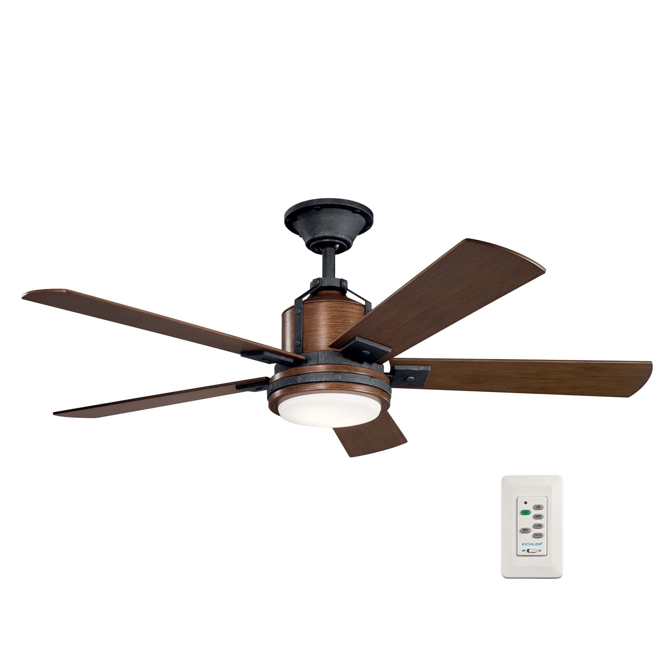 kichler-colerne-52-ceiling-fan-with-led-light-in-distressed-black-300052dbk image 1