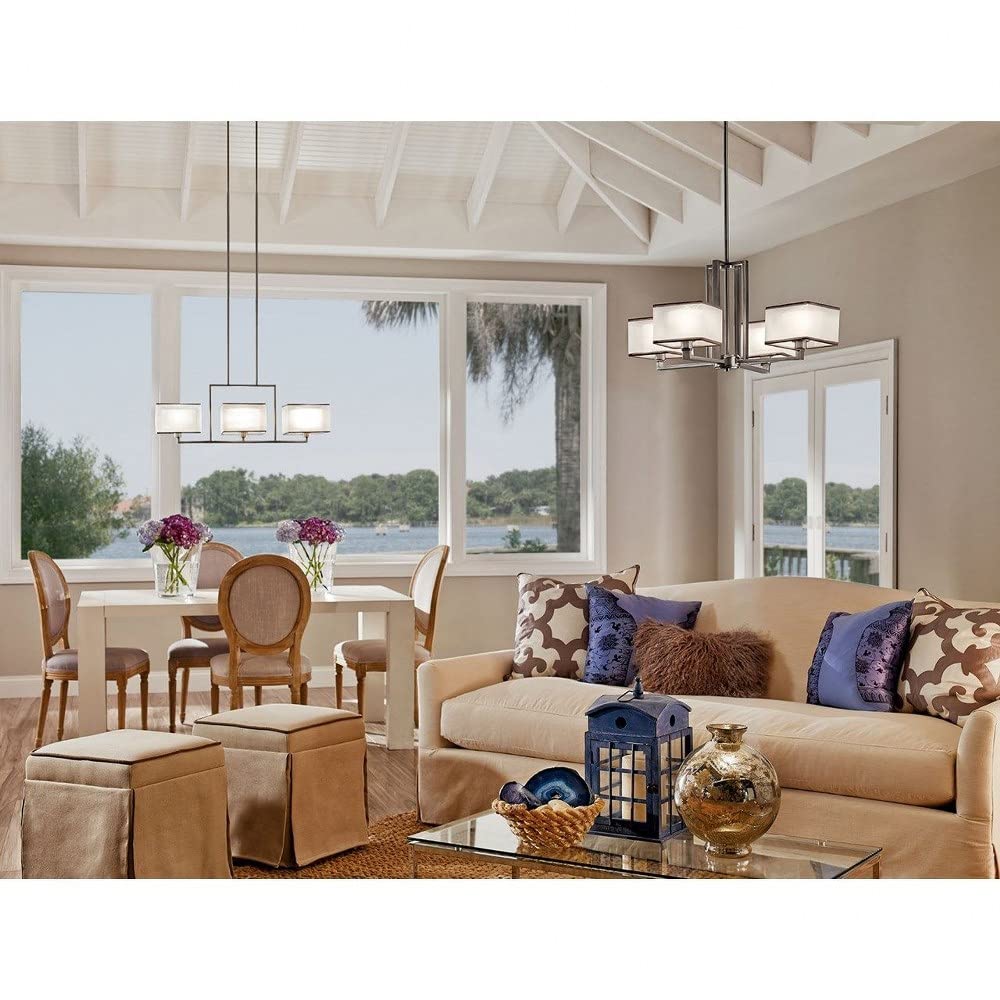kichler-kailey-43437ni-3-light-linear-chandelier-brushed-nickel-organza-and-opal image 2