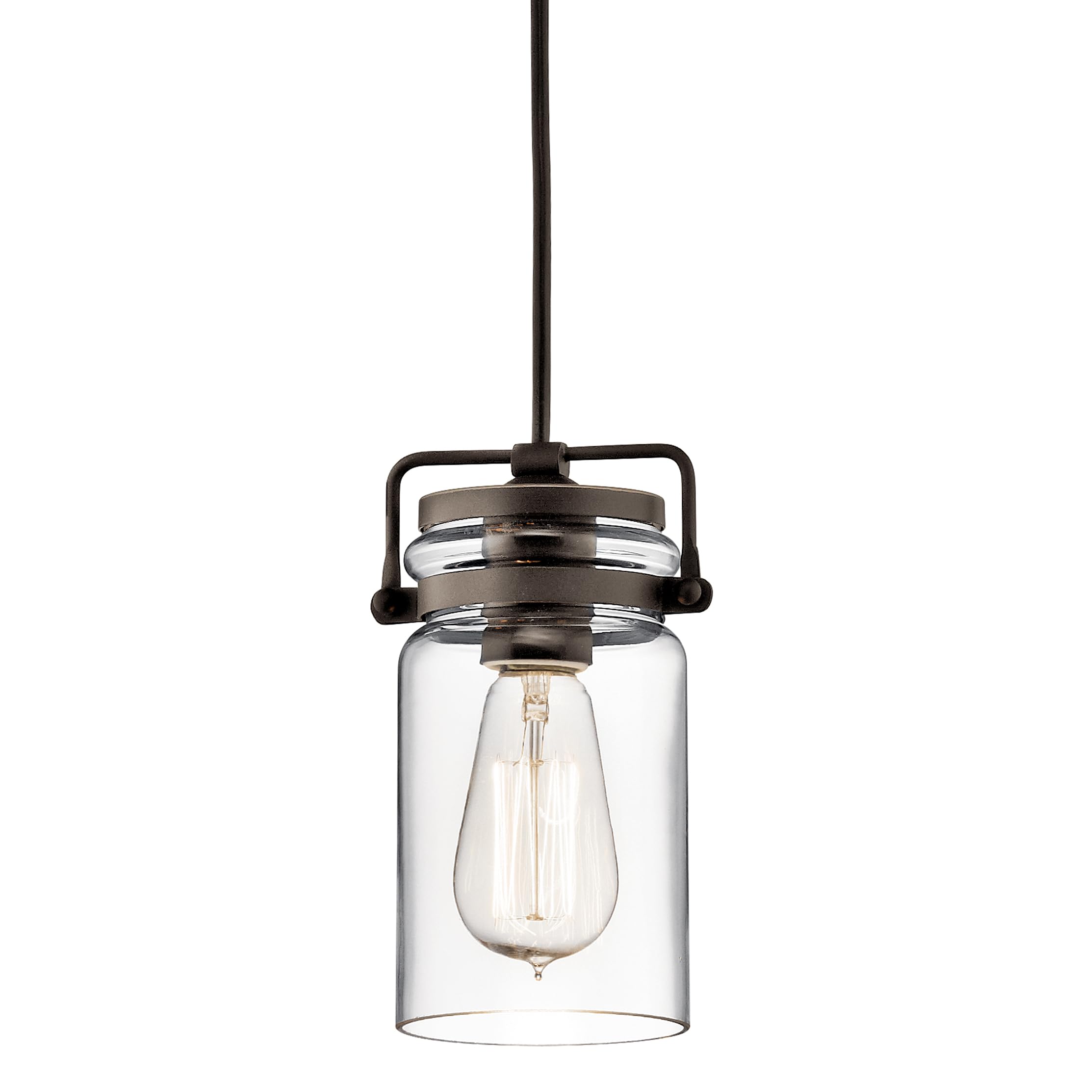 kichler-brinley-7-75-mini-pendant-in-olde-bronze-with-clear-glass-42878oz image 6