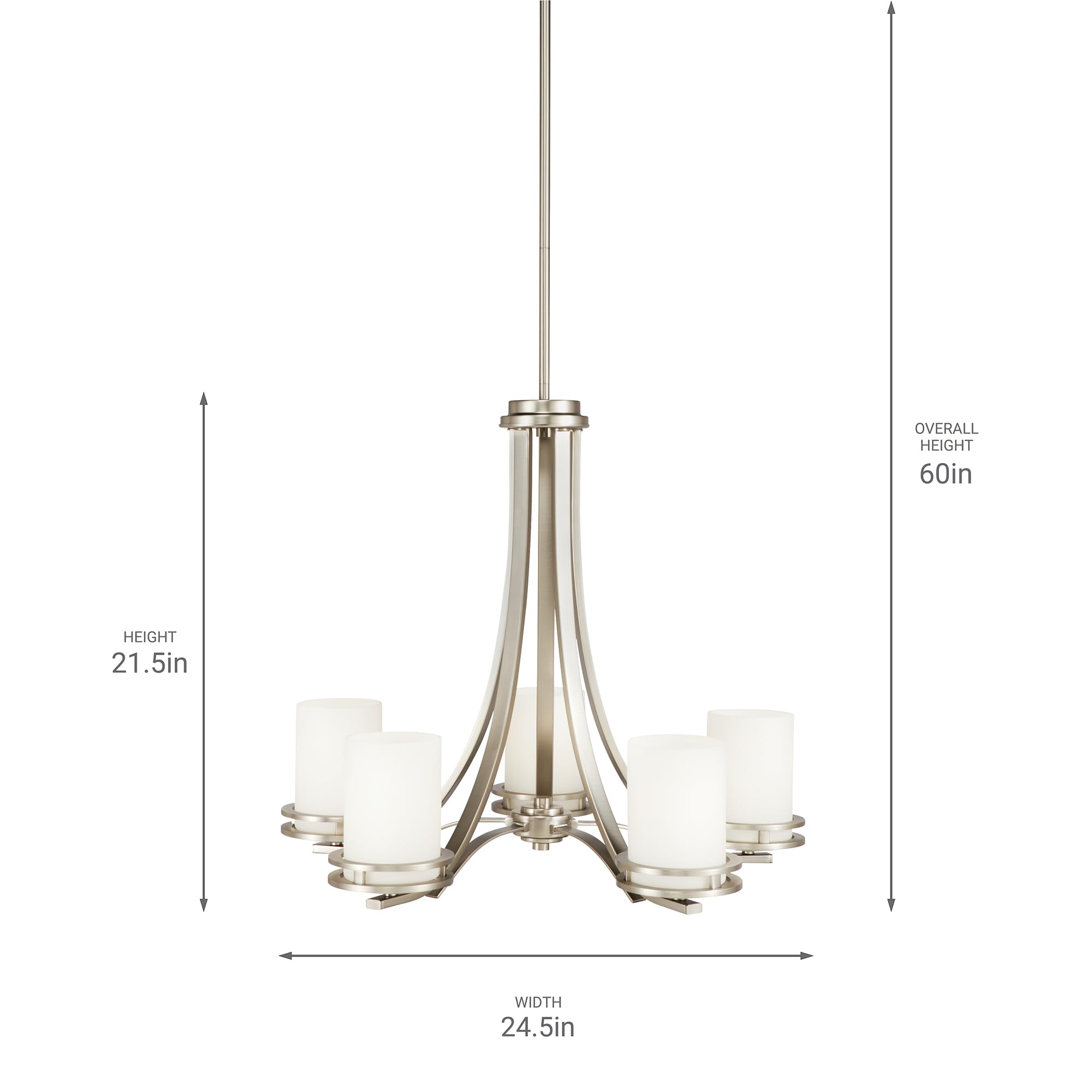kichler-hendrik-1672ni-5-light-chandelier-brushed-nickel image 3