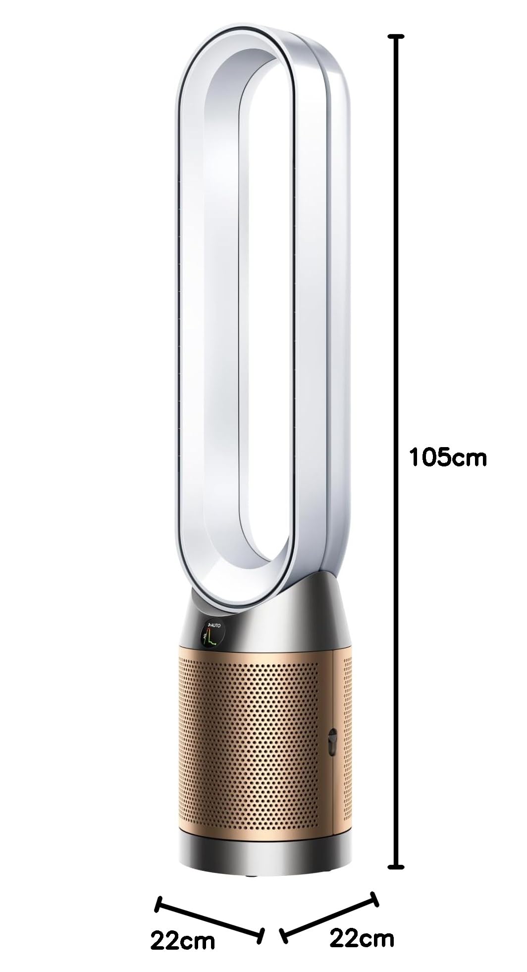dyson-purifier-cool-formaldehyde-tp09-air-purifier-and-fan-white-gold-large image 2