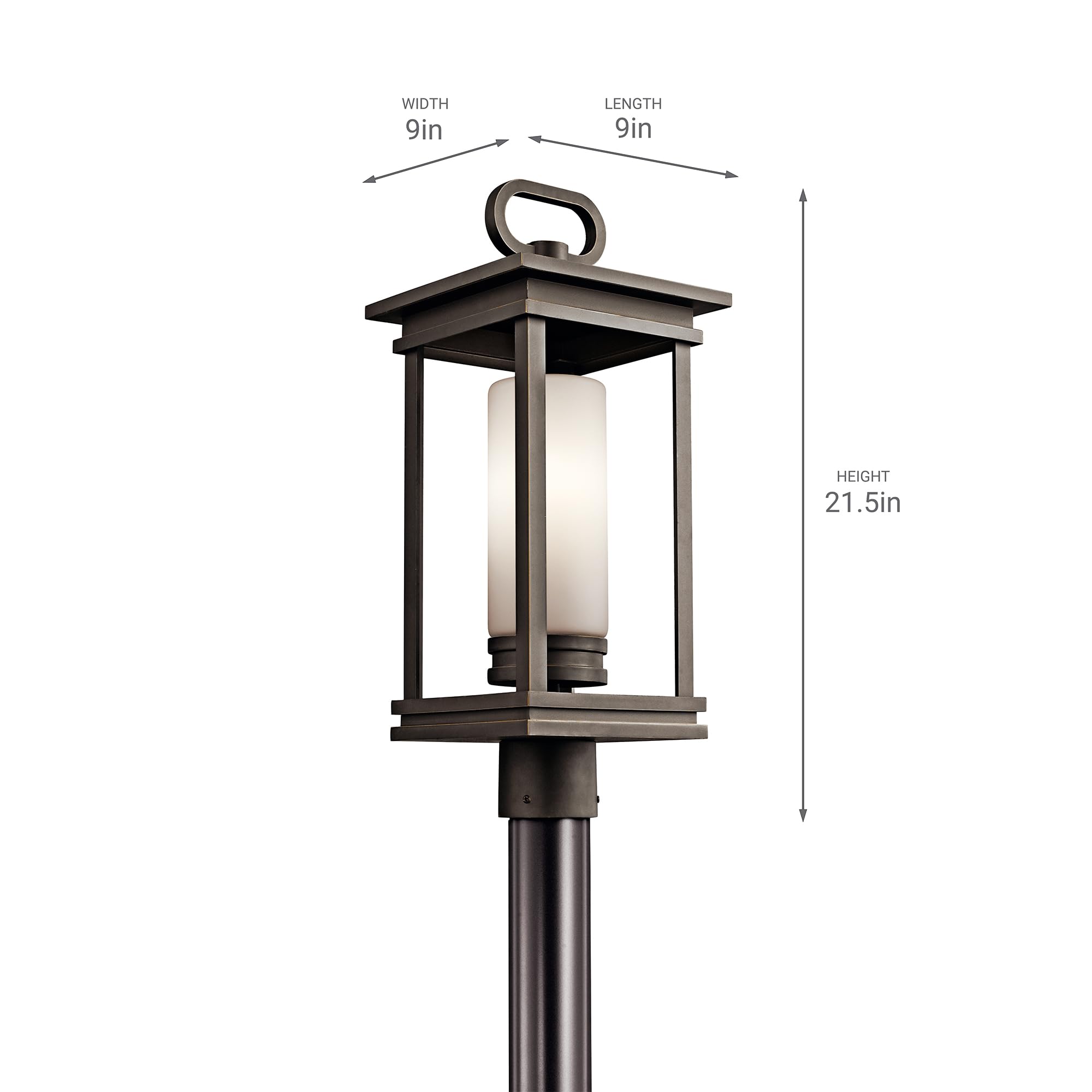 kichler-south-hope-outdoor-post-light-rubbed-bronze image 3