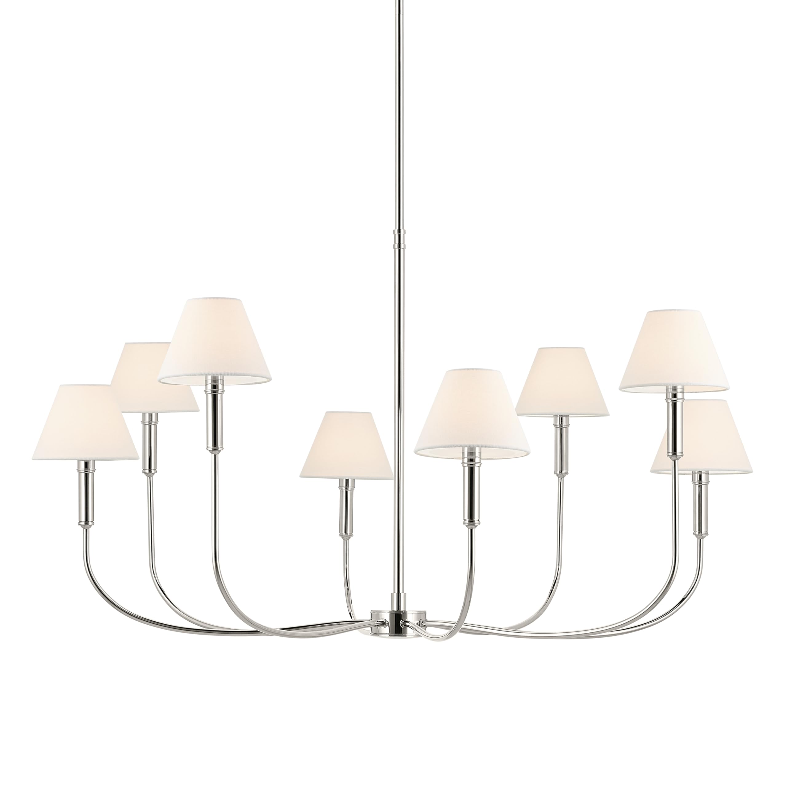 kichler-eadie-8-light-chandelier-polished-nickel-updated-traditional-style image 2