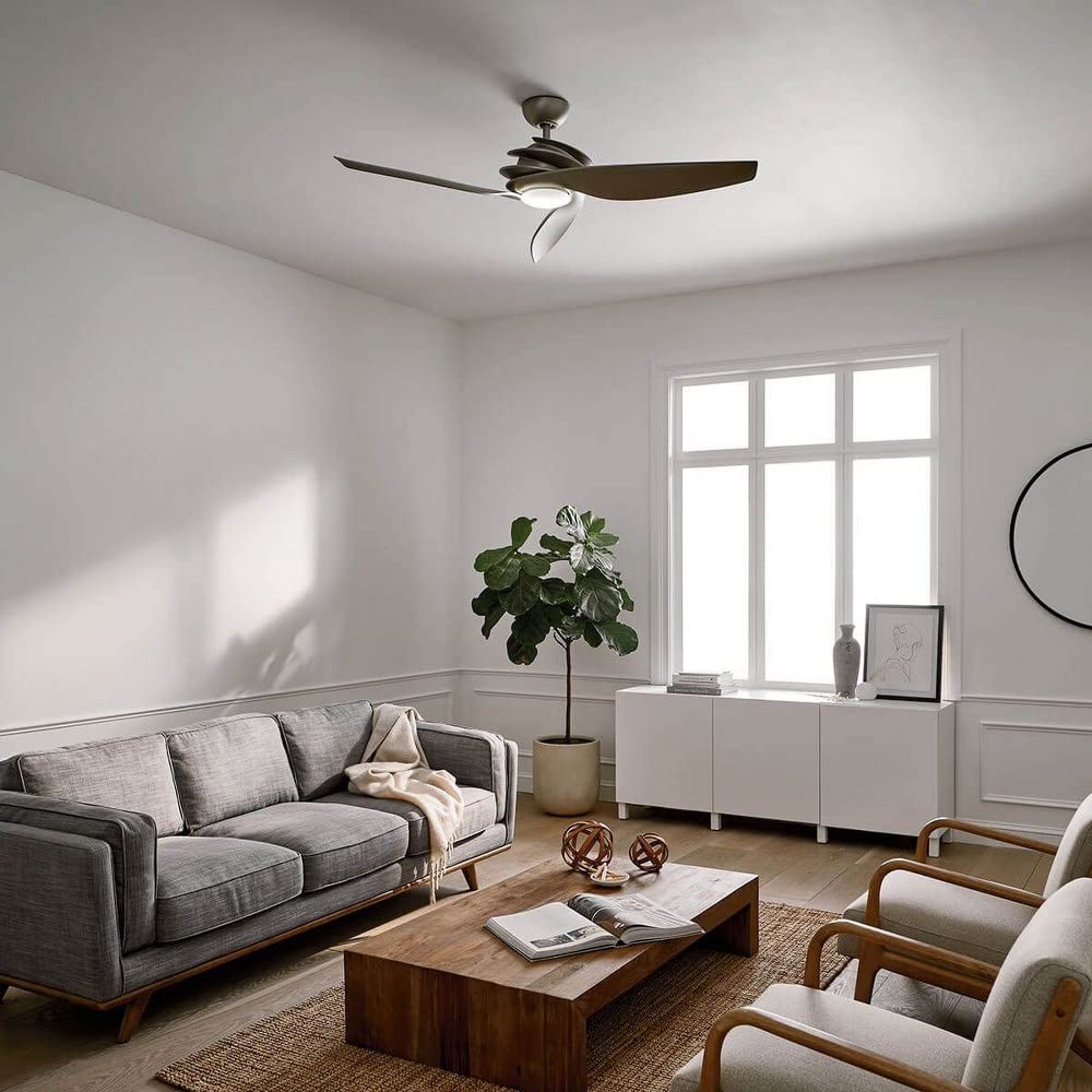 kichler-300700ni-spyra-60-led-ceiling-fan-with-light-in-brushed-nickel-silver-bl image 5