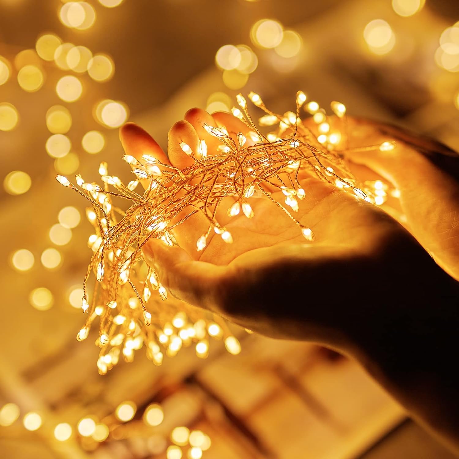 brightown-10ft-200led-firecracker-cluster-string-lights-with-8-modes-warm-white image 8