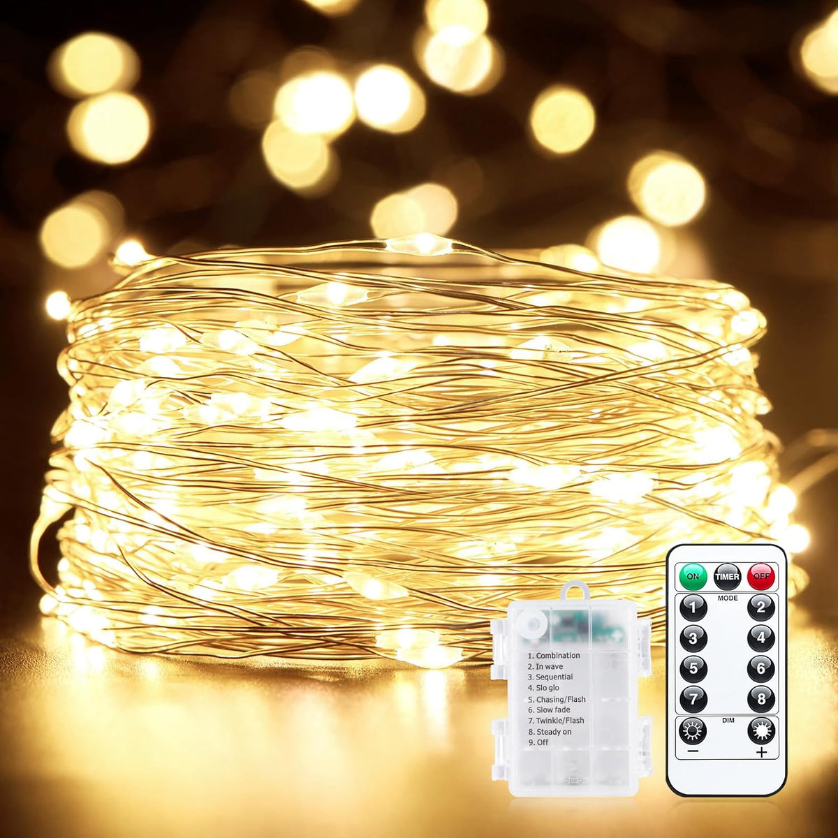 brightown-33ft-battery-operated-copper-wire-fairy-lights-with-remote-ip44-waterp image 1