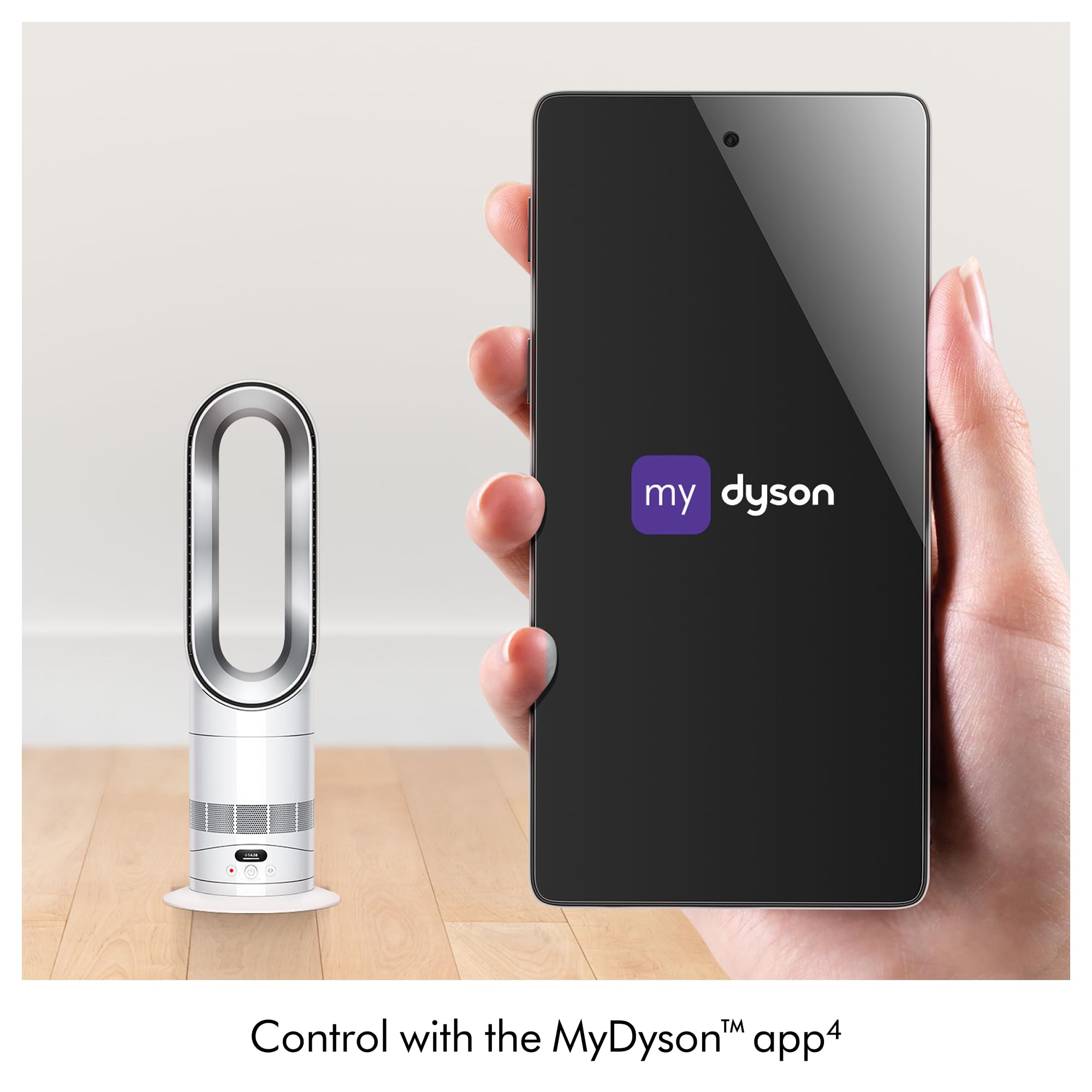dyson-hot-cool-hf1-rapid-react-heater-fan-white-silver-quiet-heating-and-cooling image 6