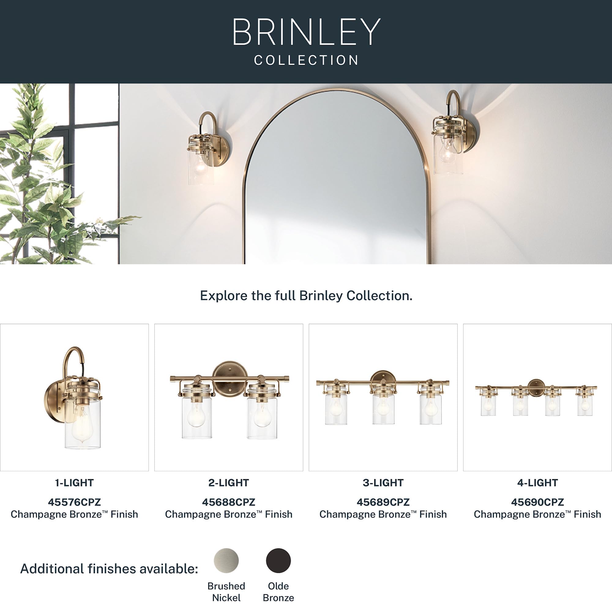 kichler-brinley-11-5-1-light-wall-sconce-brushed-nickel-mason-jar-glass-shade-45 image 6