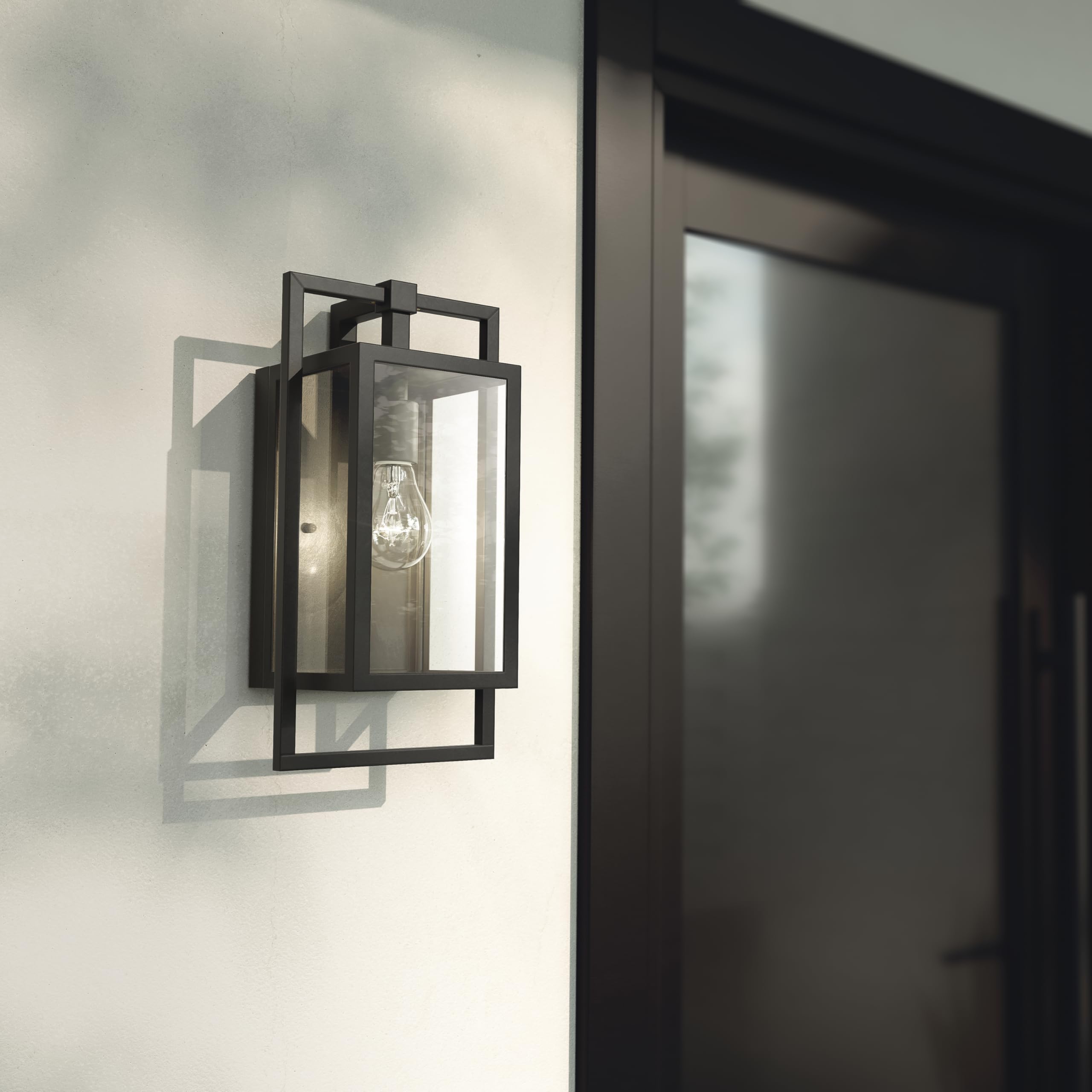 kichler-goson-1-light-outdoor-wall-light-in-black-59087bk image 2