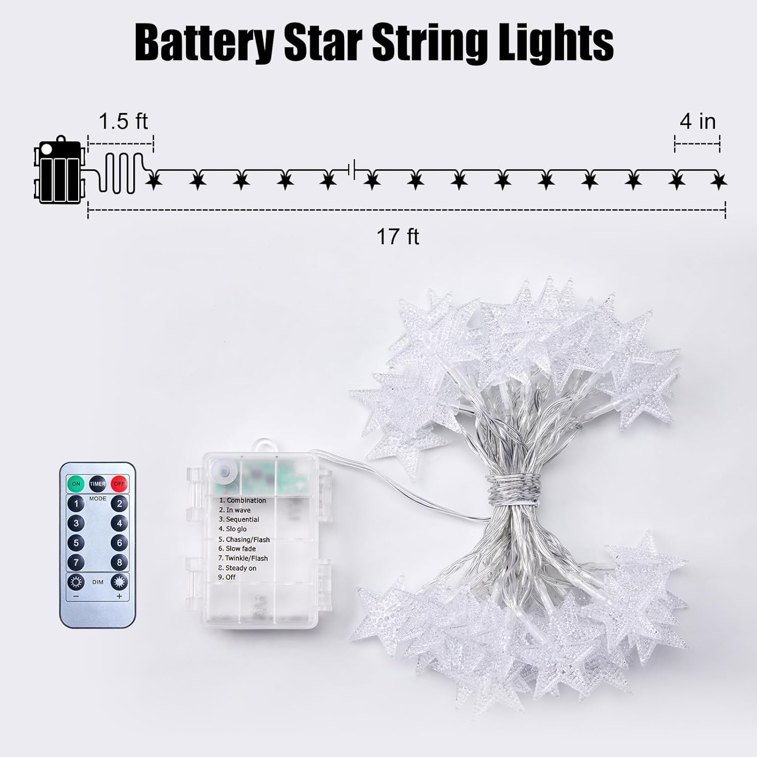brightown-17ft-50-led-battery-operated-star-string-lights-with-remote-and-timer- image 7
