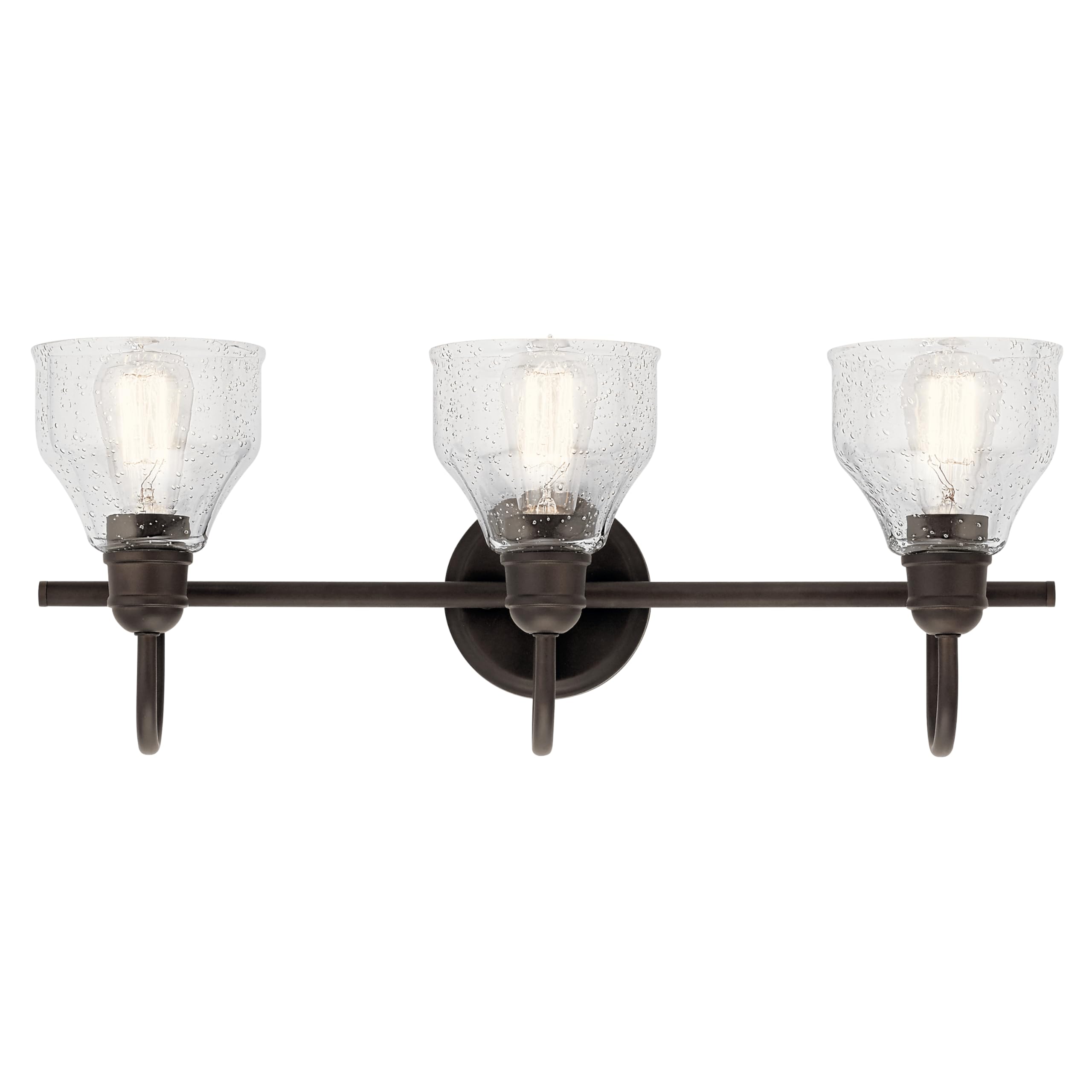 kichler-avery-3-light-bathroom-vanity-light-black-clear-seeded-glass-24-wide-459 image 4