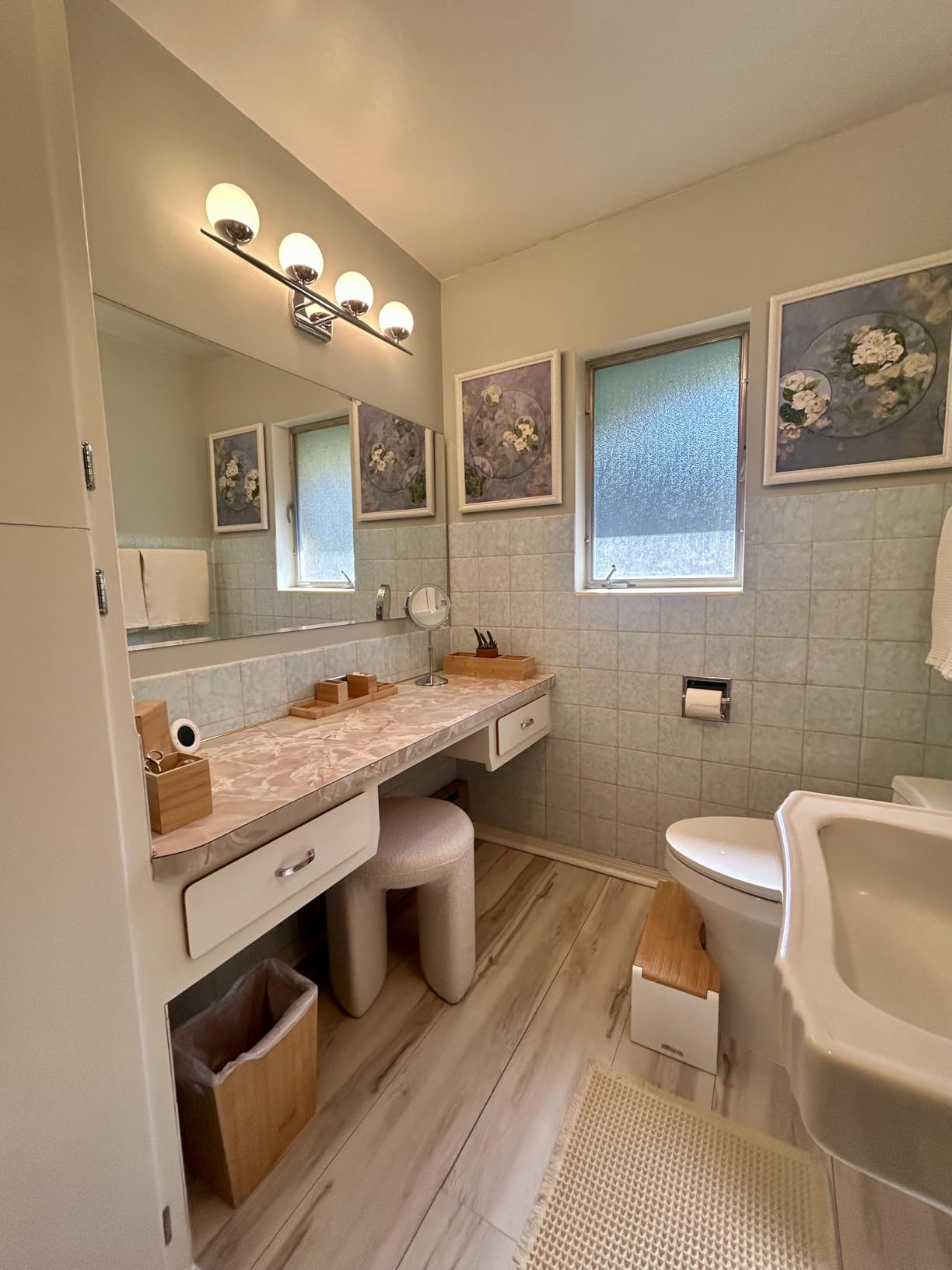 Elegant bathroom update