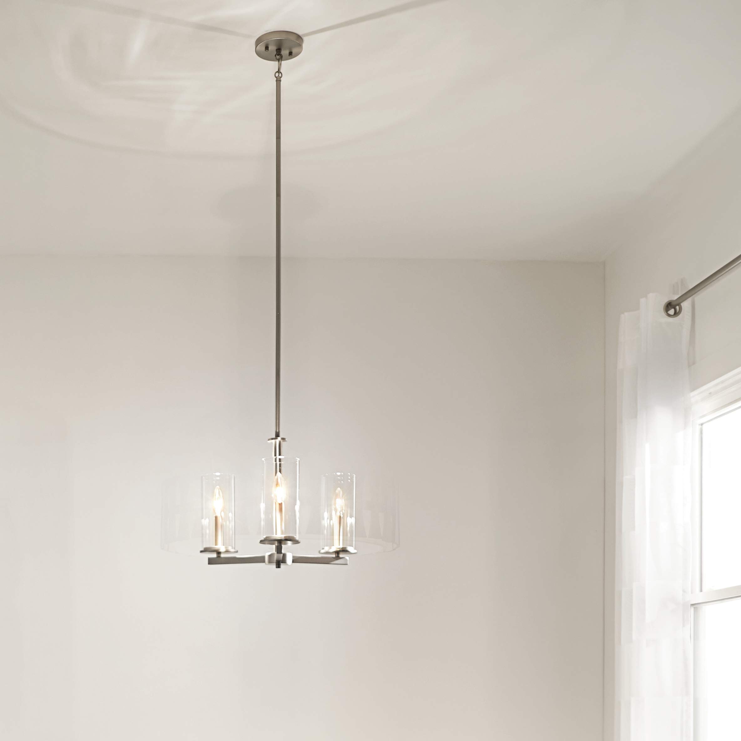 kichler-crosby-43997ni-3-light-convertible-chandelier-brushed-nickel image 7