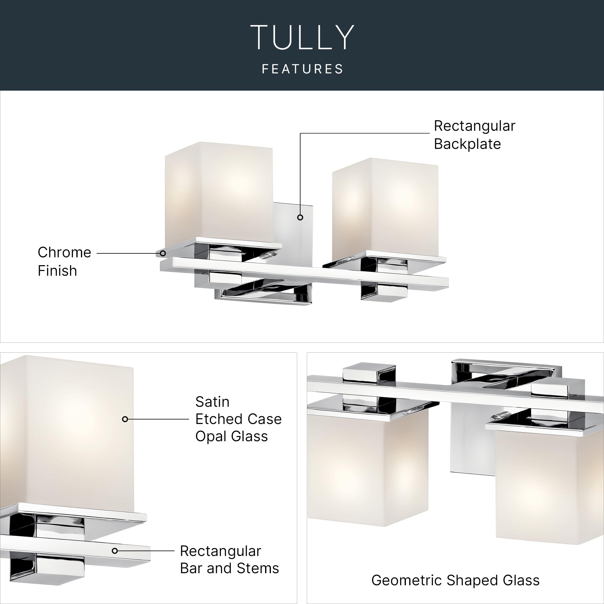 kichler-tully-45150ch-2-light-bathroom-vanity-light-chrome-with-satin-etched-opa image 4