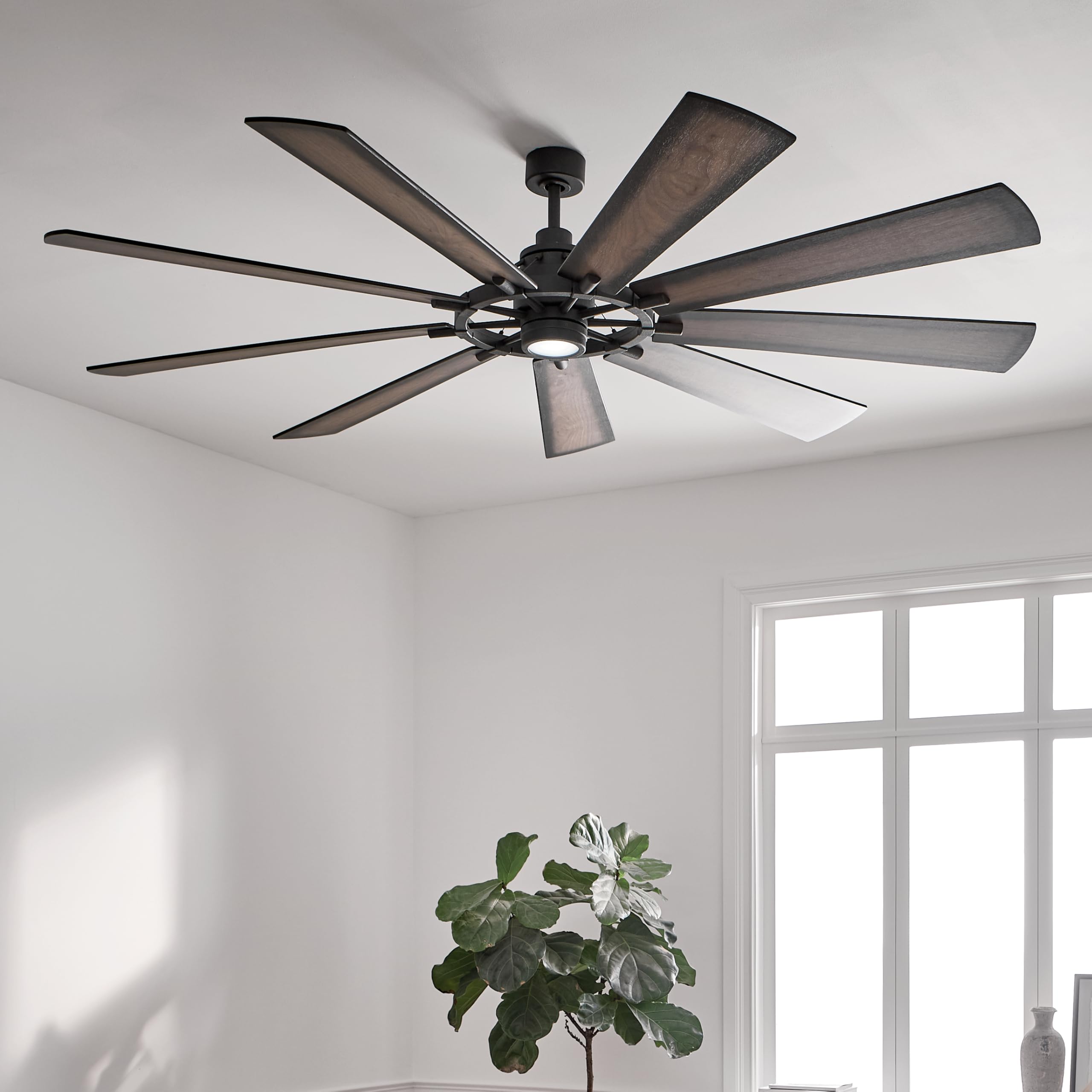 kichler-gentry-xl-300285dbk-85-inch-9-blade-led-ceiling-fan-with-light-distresse image 3
