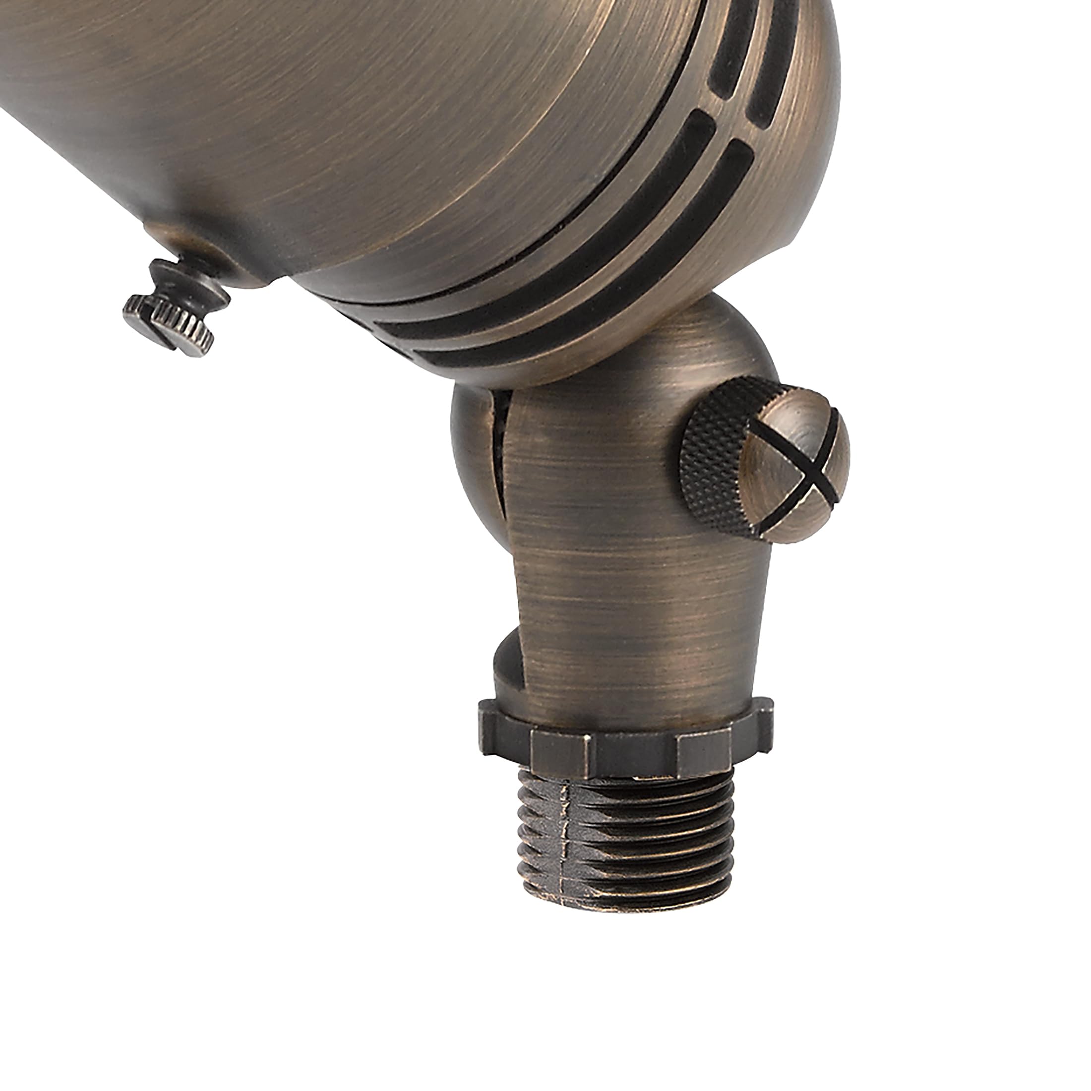 kichler-15485cbr-mr-16-adjustable-cowl-landscape-spotlight-centennial-brass image 6