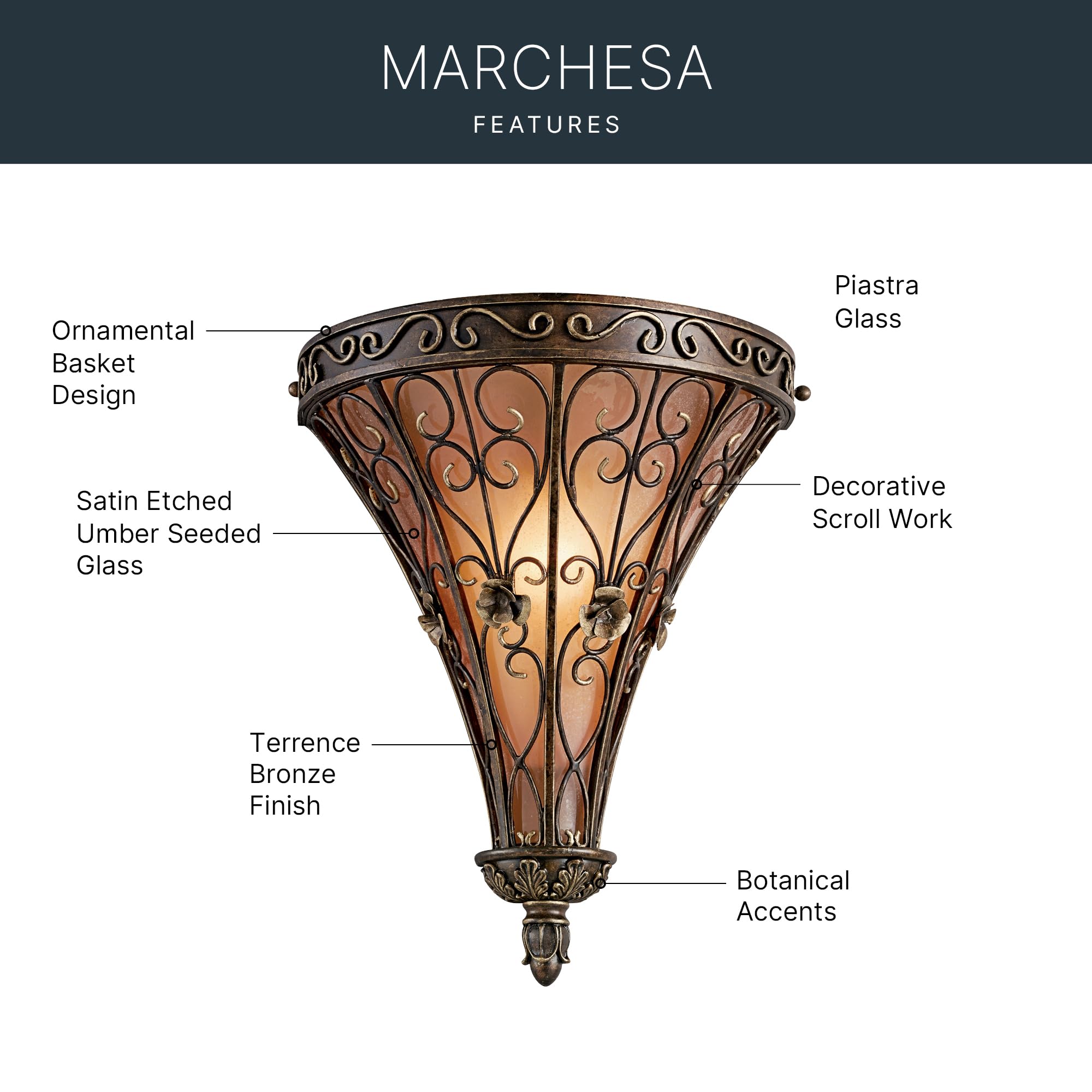 kichler-marchesa-45131trz-14-75-1-light-wall-sconce-terrene-bronze-with-umber-se image 5