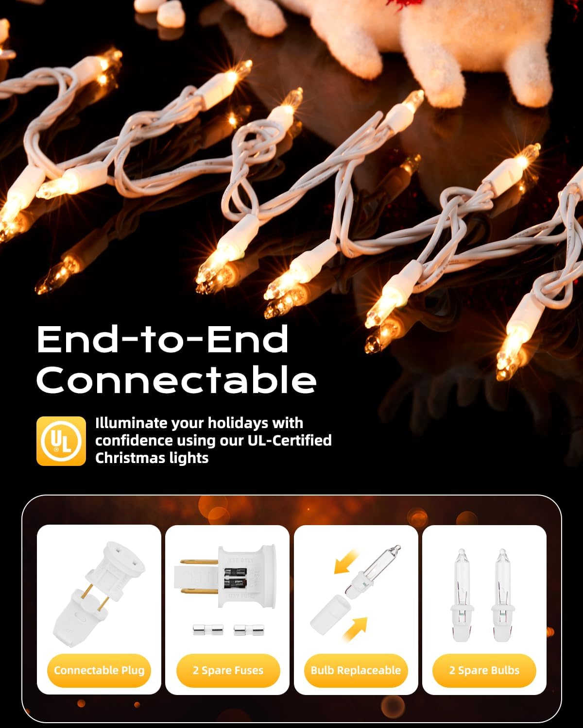 brightown-20ft-100-led-plug-in-clear-mini-incandescent-string-lights-for-christm image 2