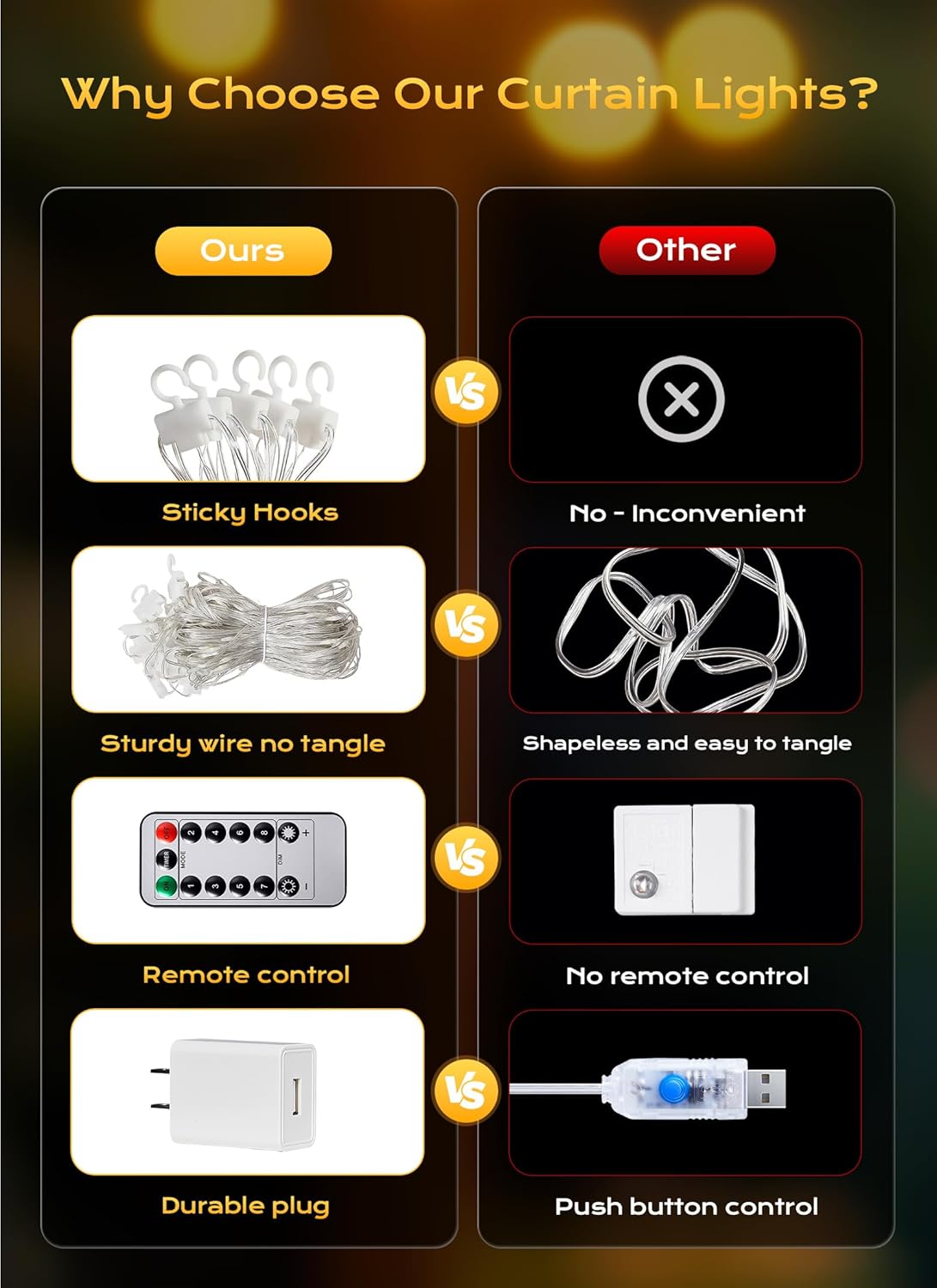brightown-300-led-curtain-fairy-lights-9-8ft-remote-usb-adapter-8-modes-timer-di image 5