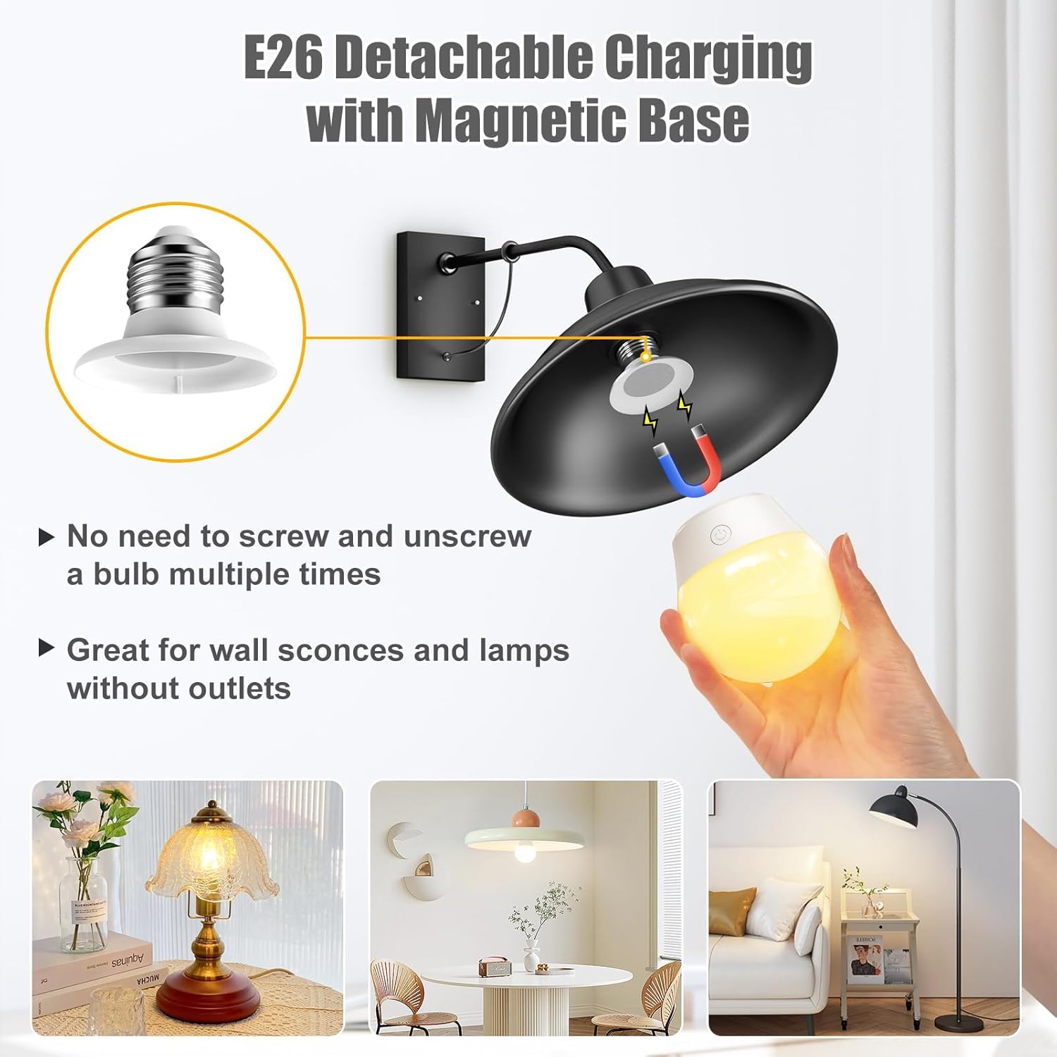 brightown-2-pack-e26-rechargeable-backup-light-bulbs-with-remote-control-3-color image 3