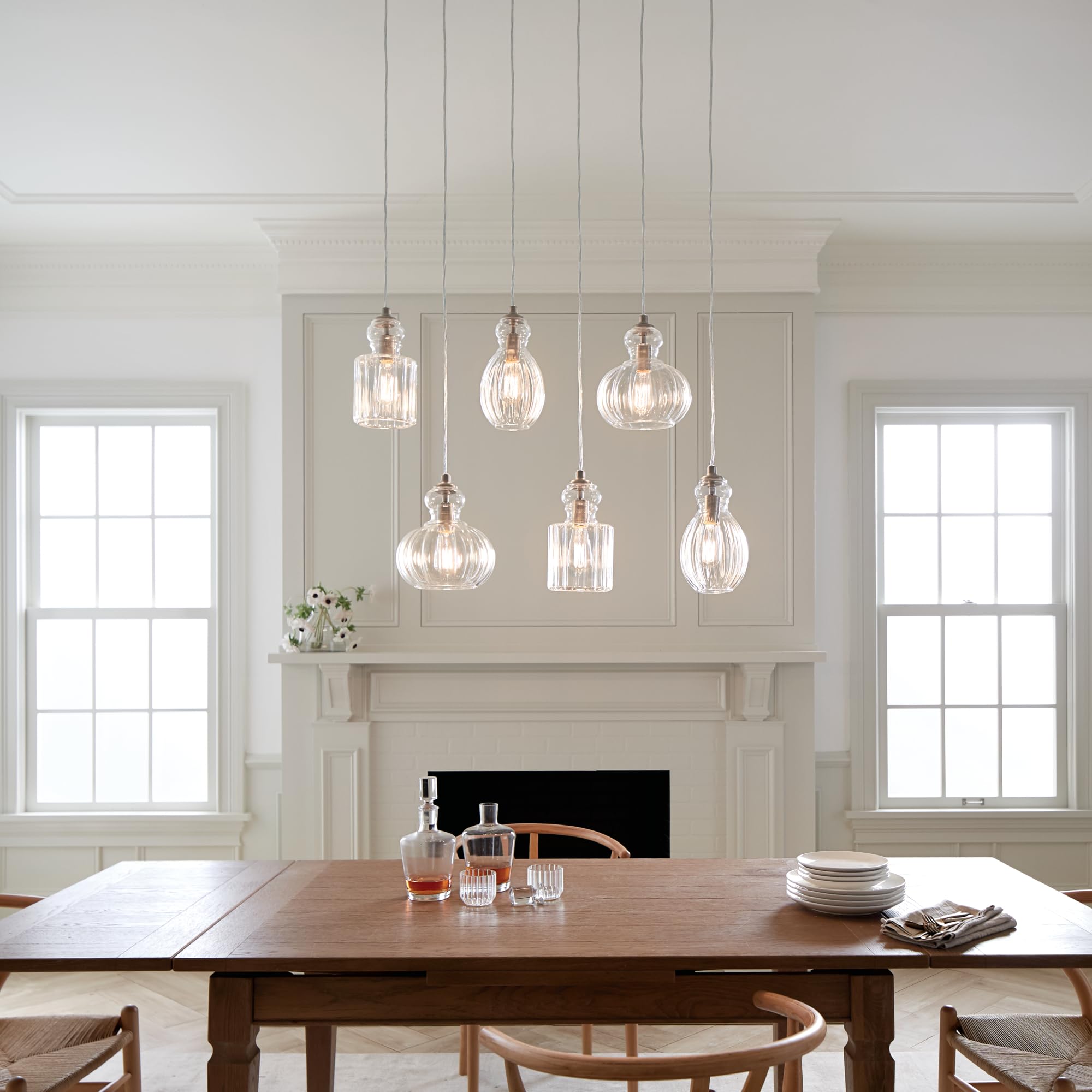 kichler-riviera-43950ni-35-5-6-light-linear-chandelier-brushed-nickel image 5