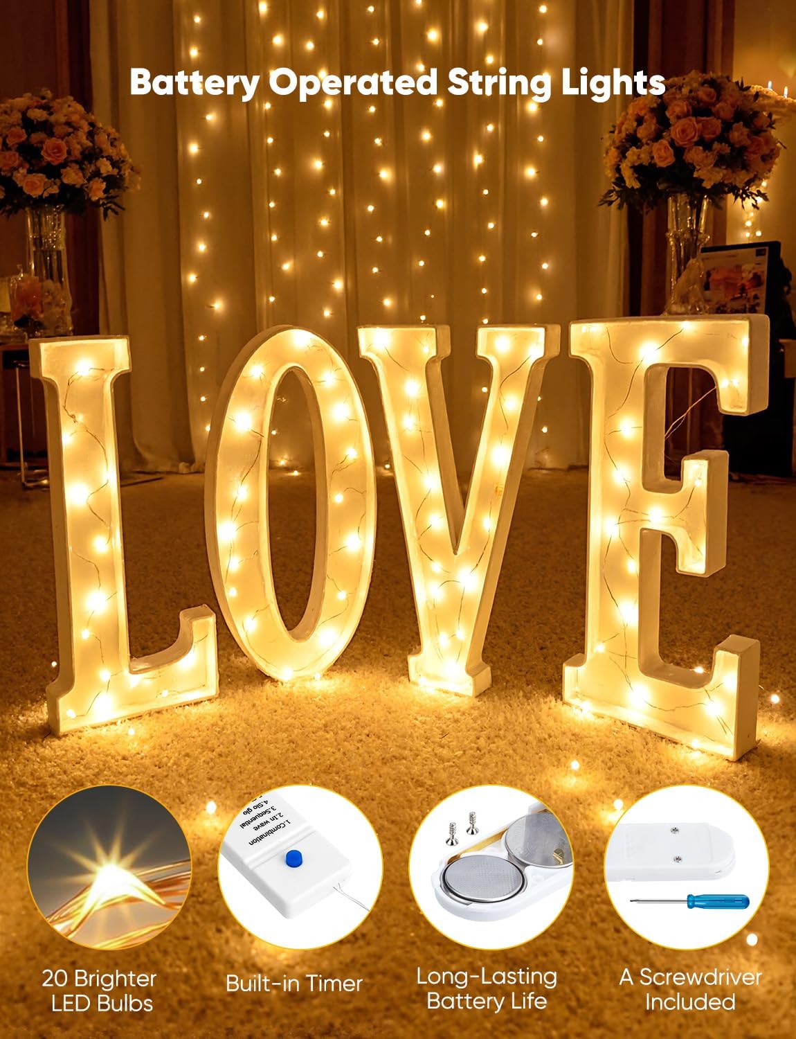 brightown-30-pack-7ft-20-led-battery-operated-silver-wire-firefly-starry-moon-li image 5