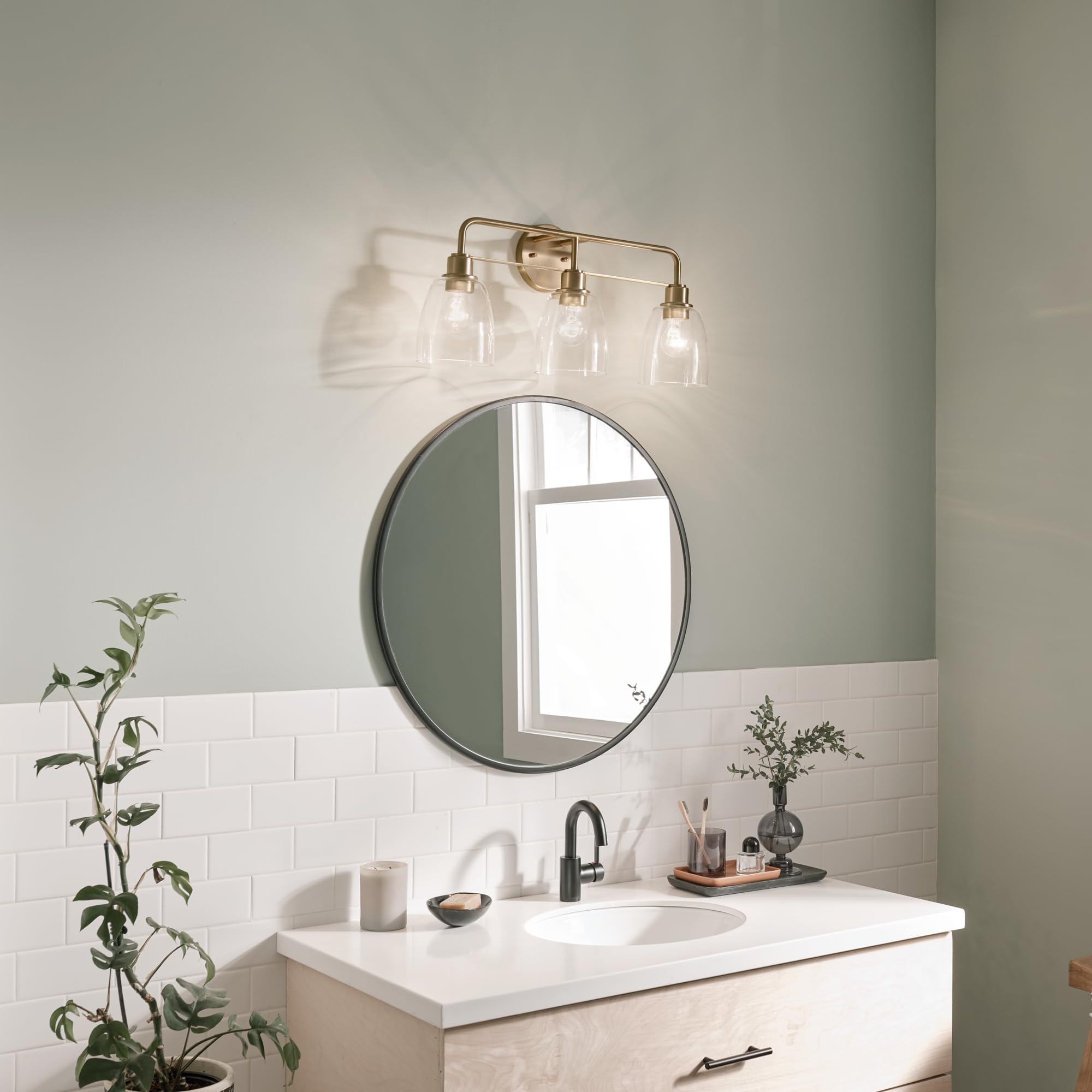 kichler-meller-55102cpz-3-light-industrial-vanity-light-champagne-bronze-clear-g image 6