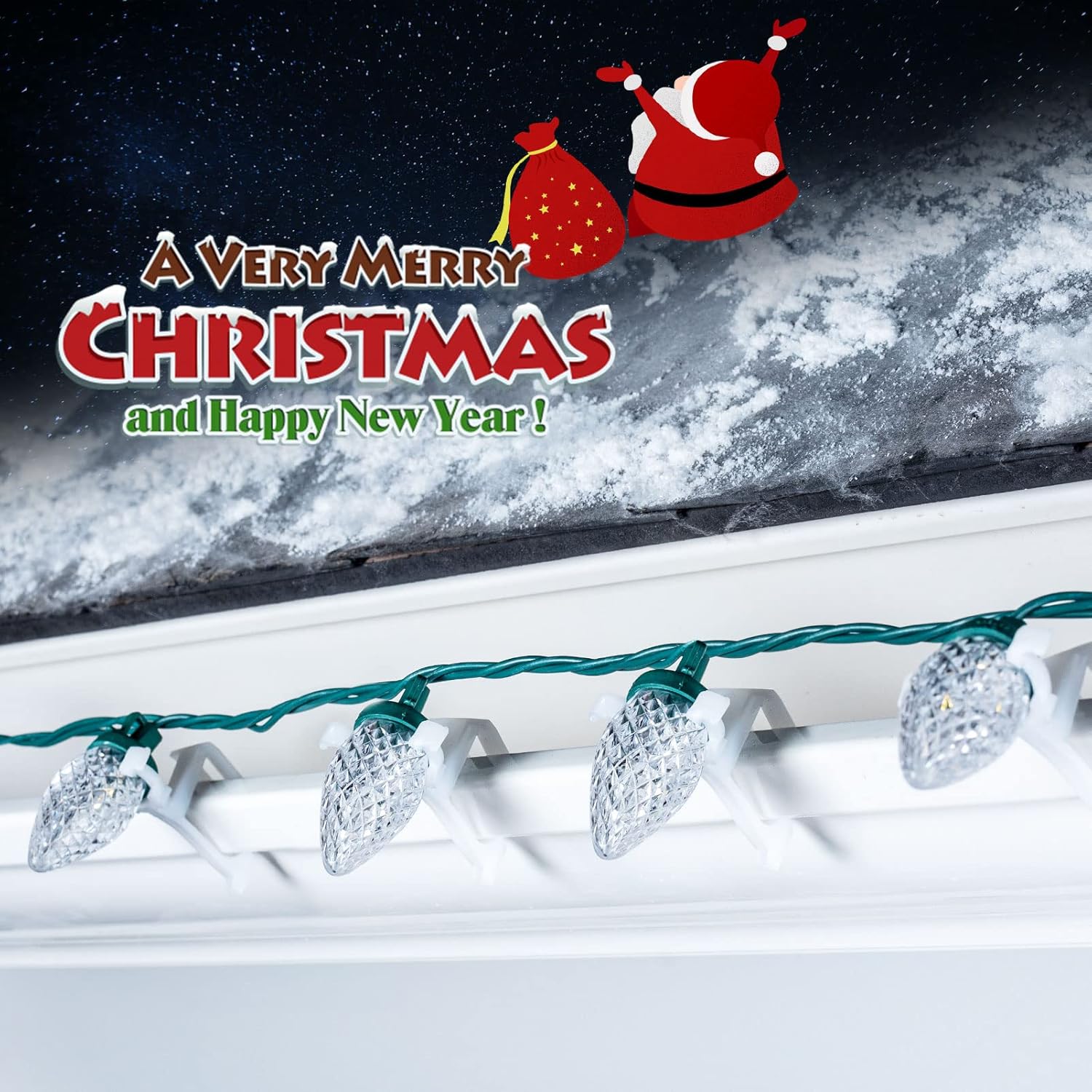 brightown-68ft-100-led-c9-christmas-string-lights-with-quick-clips-pure-white image 2