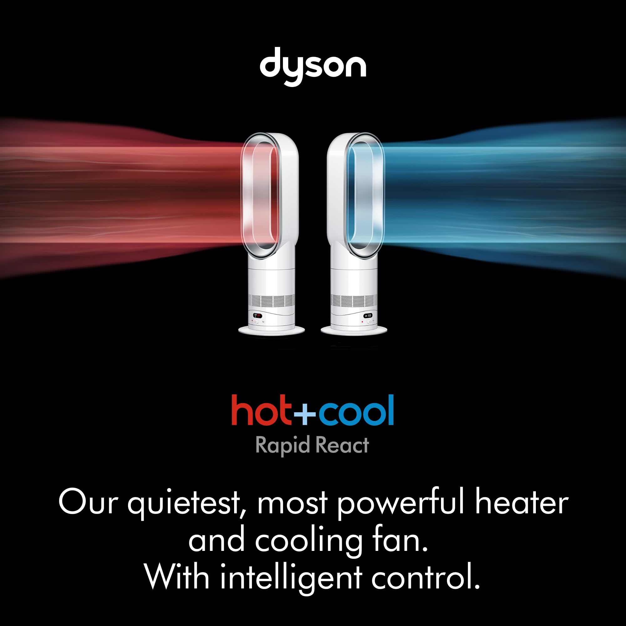 dyson-hot-cool-hf1-rapid-react-heater-fan-white-silver-quiet-heating-and-cooling image 2
