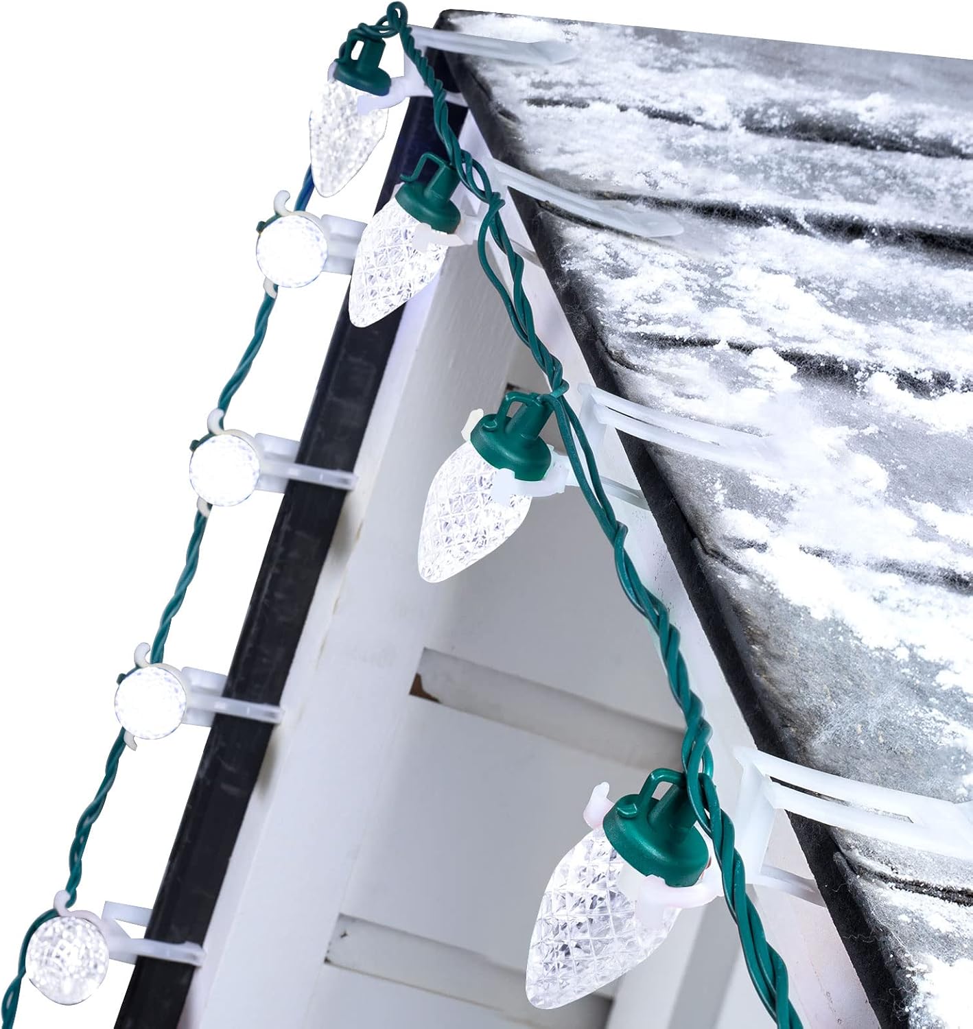 brightown-68ft-100-led-c9-christmas-string-lights-with-quick-clips-pure-white image 1