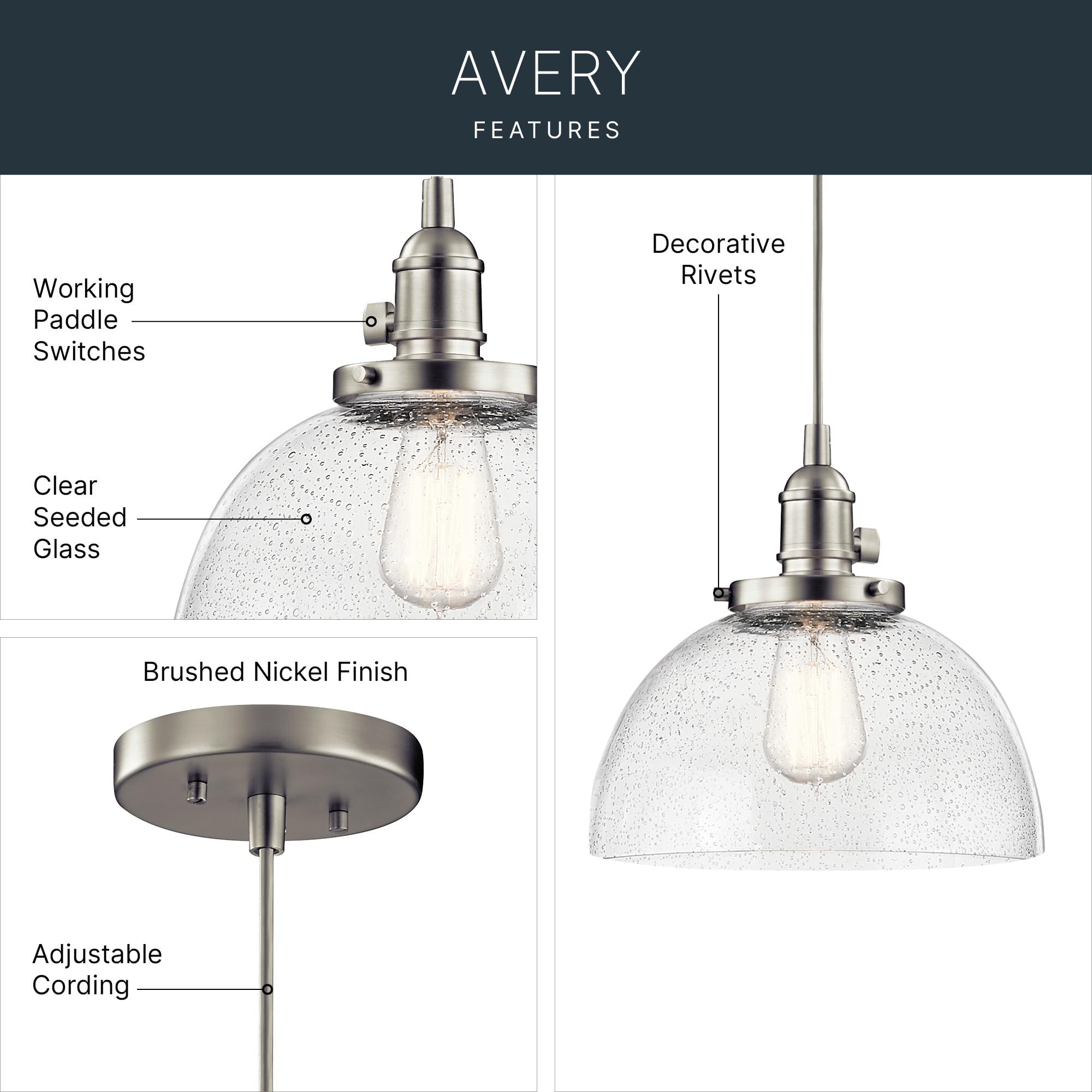 kichler-avery-9-25-1-light-wall-sconce-brushed-nickel-clear-seeded-glass-43853ni image 3