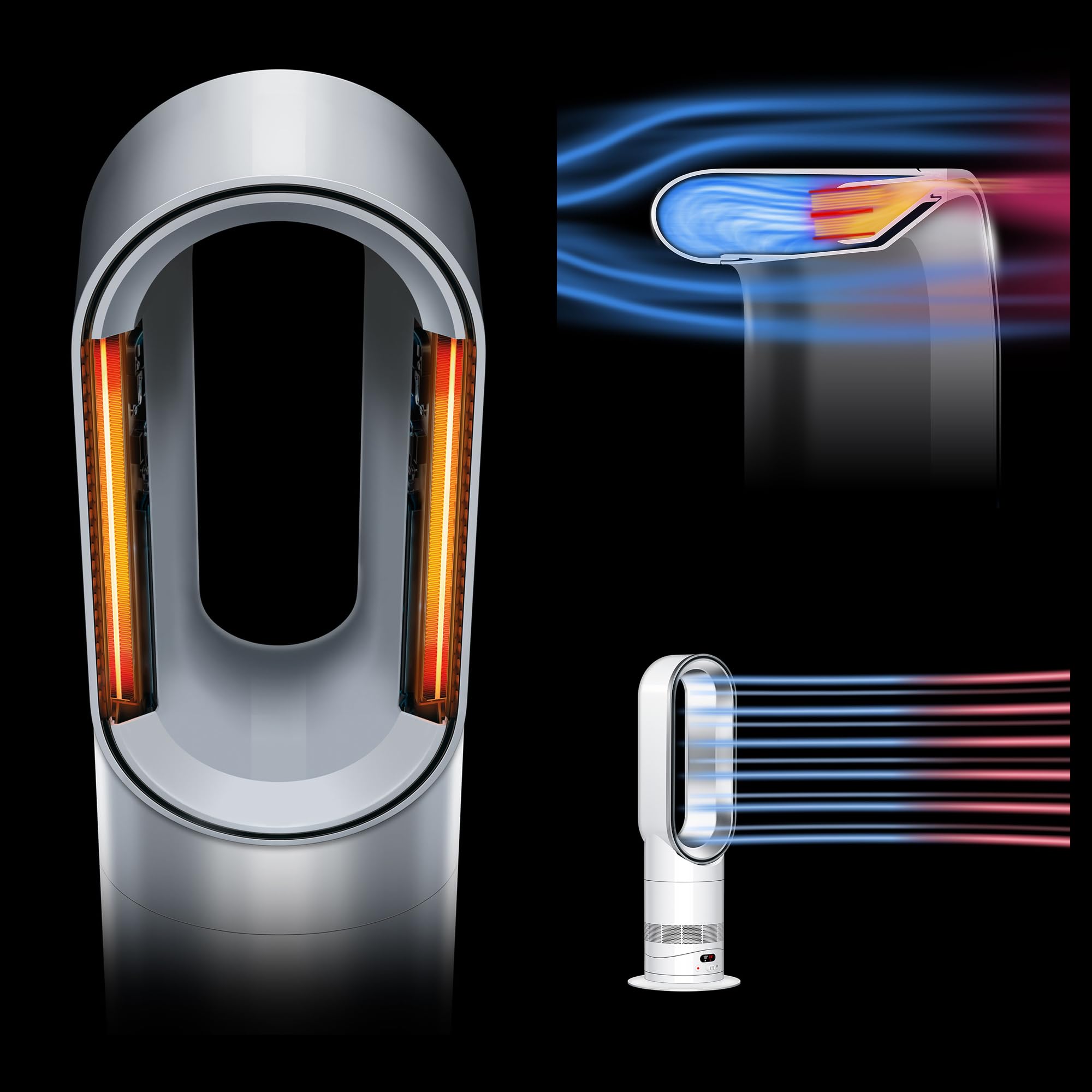 dyson-hot-cool-hf1-rapid-react-heater-fan-white-silver-quiet-heating-and-cooling image 7