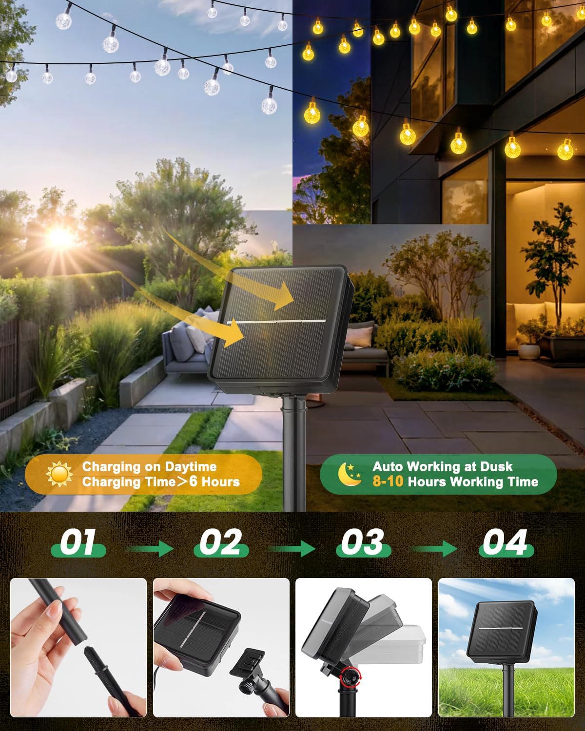 brightown-2-pack-solar-powered-crystal-globe-string-lights-60-led-each-36-5-ft-e image 5