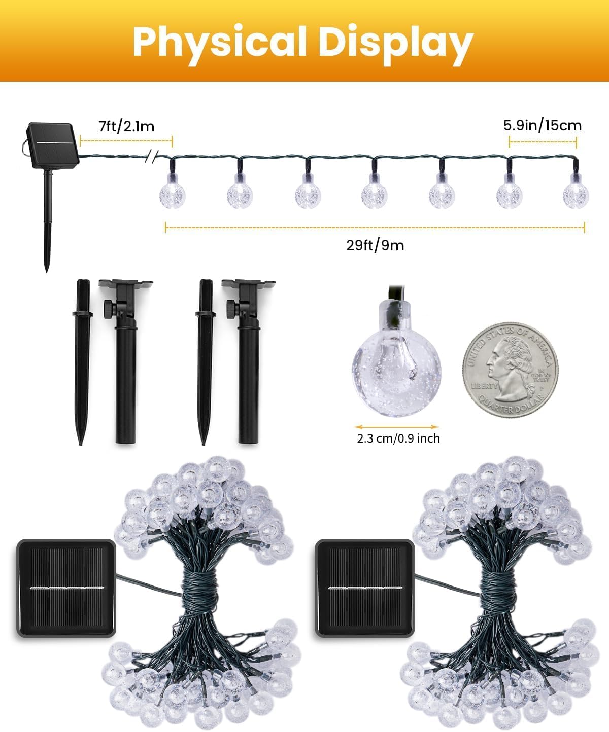 brightown-2-pack-solar-powered-crystal-globe-string-lights-60-led-each-36-5-ft-e image 2