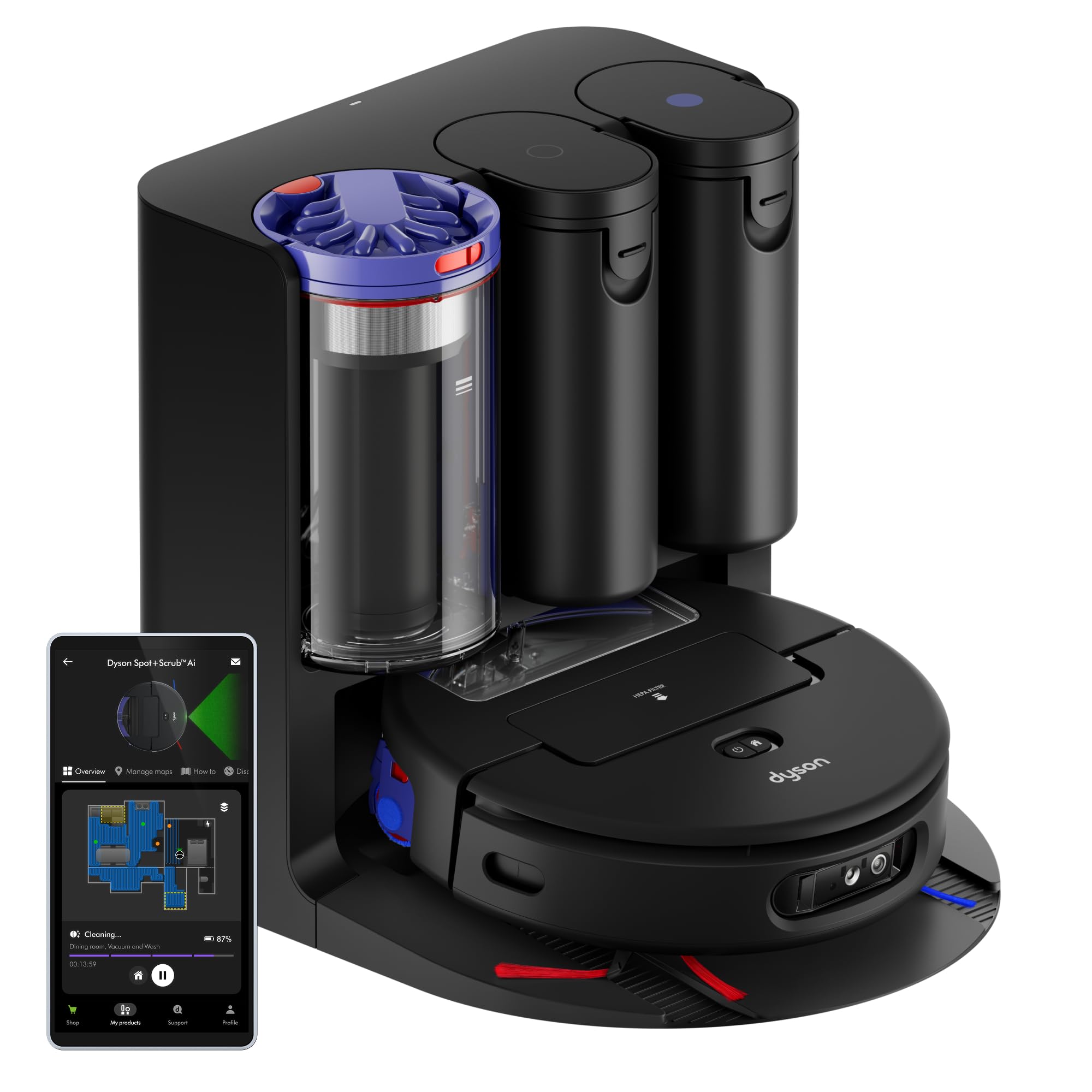 dyson-spot-scrub-ai-wet-and-dry-robot-vacuum-self-cleaning-wet-roller-18-000-pa- image 1