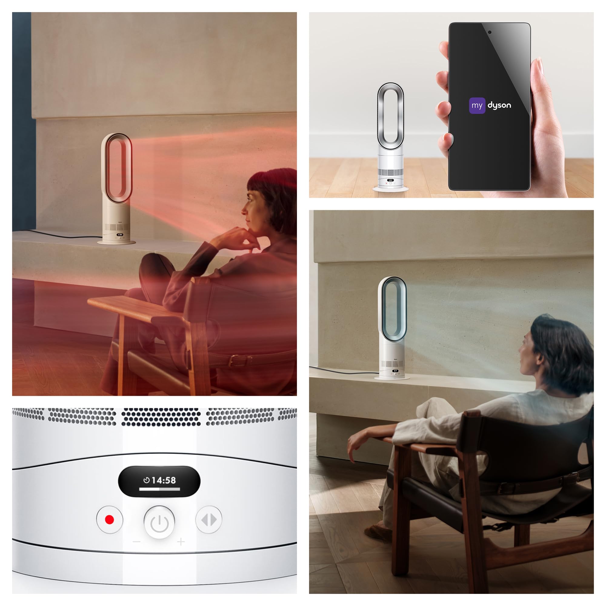dyson-hot-cool-hf1-rapid-react-heater-fan-white-silver-quiet-heating-and-cooling image 3