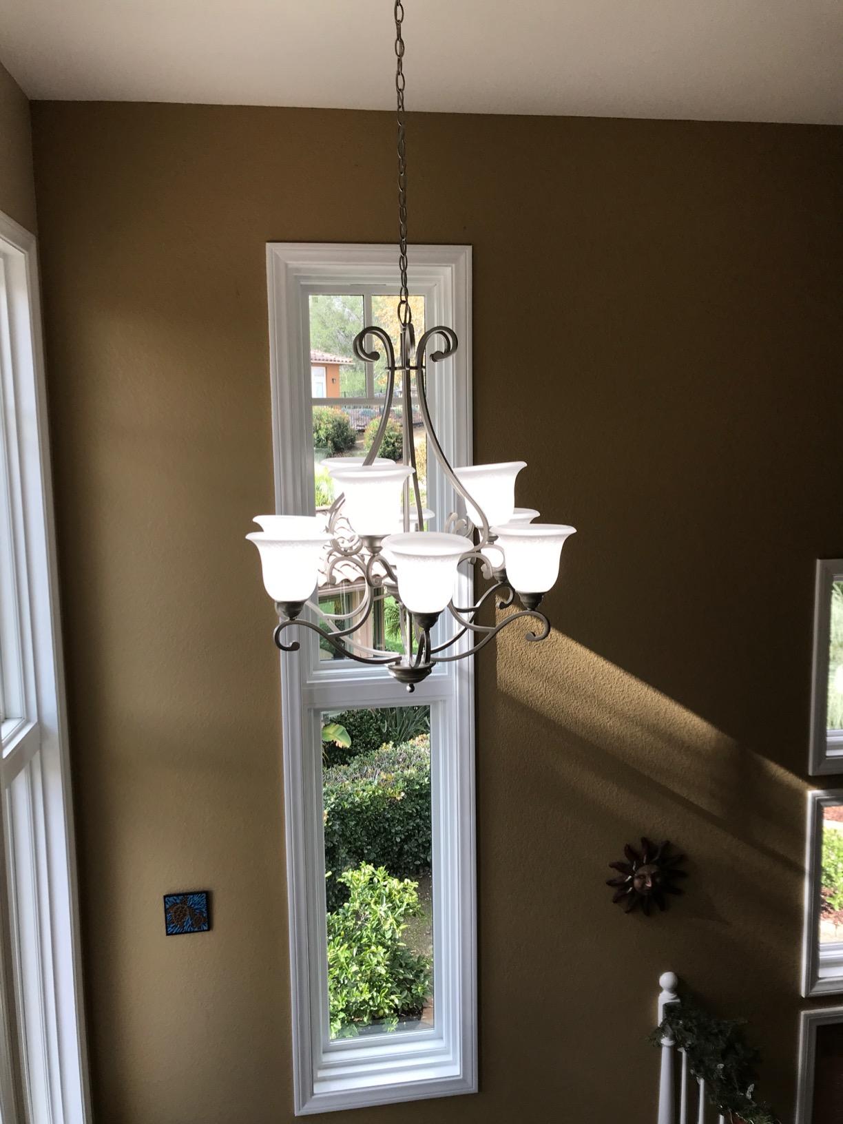 Great chandelier, but assembly is tedious