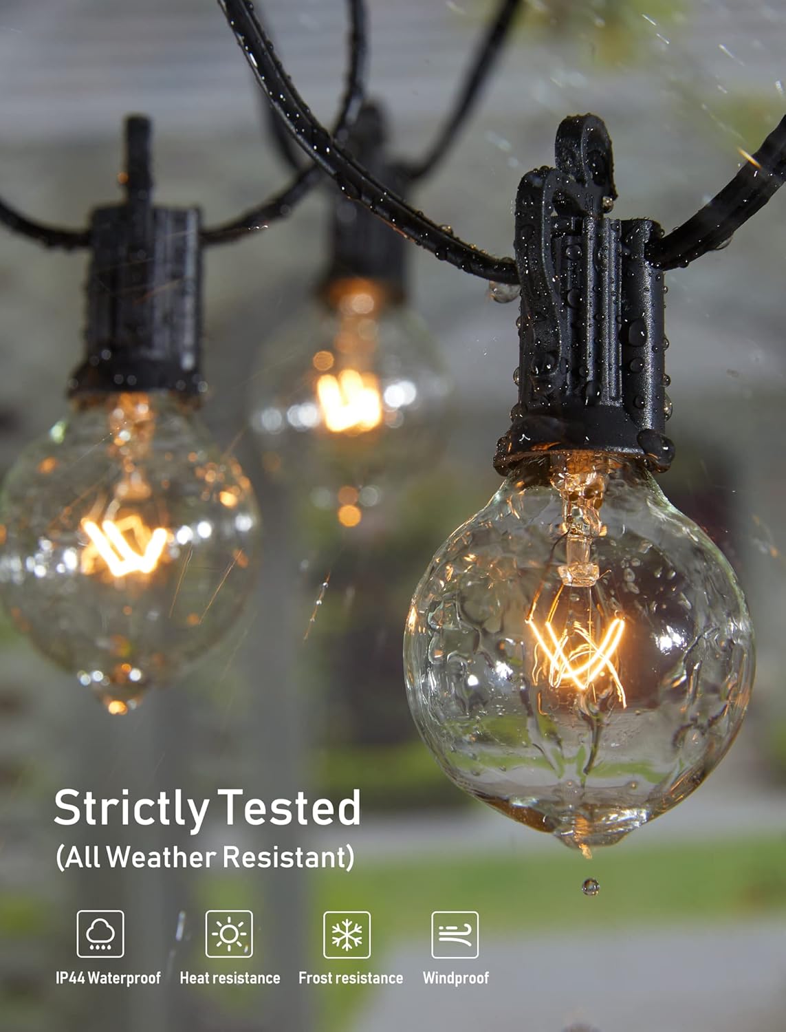 brightown-30ft-plug-in-g40-led-string-lights-with-25-edison-bulbs-black-wire-dim image 4