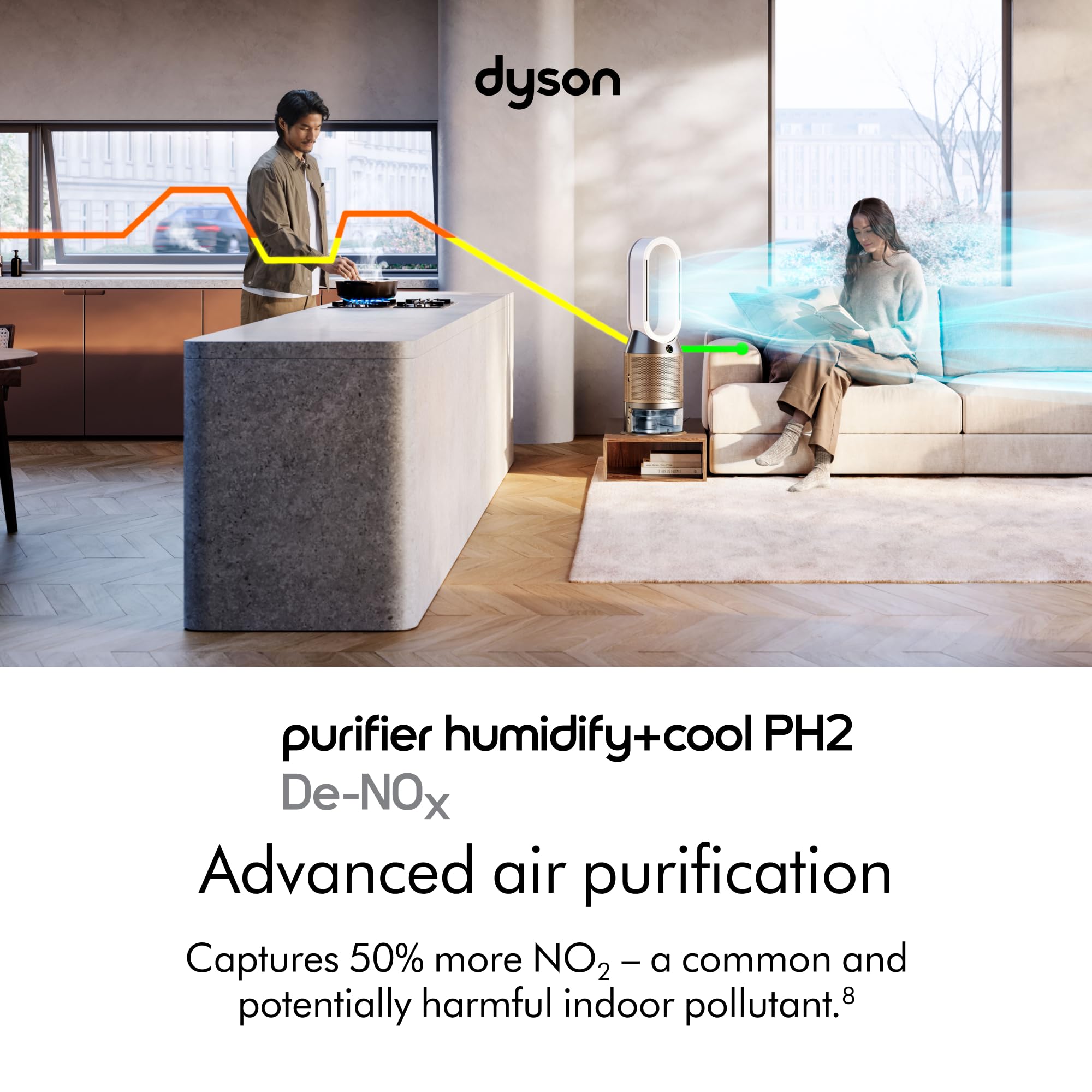 dyson-purifier-humidify-cool-ph2-de-nox-air-purifier-humidifier-and-fan-with-for image 2