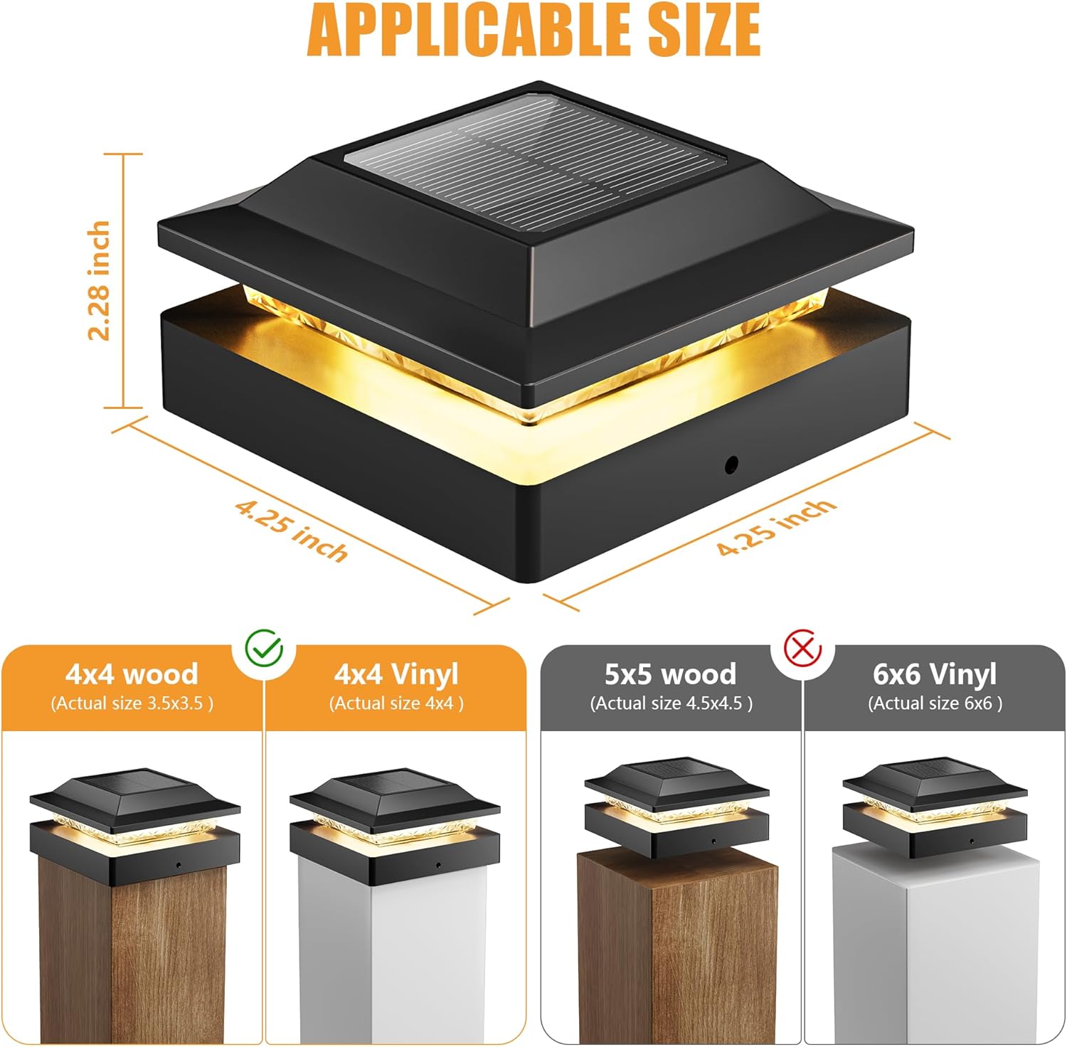 brightown-4-pack-solar-post-fence-cap-lights-with-2-color-modes-warm-white-cool- image 3
