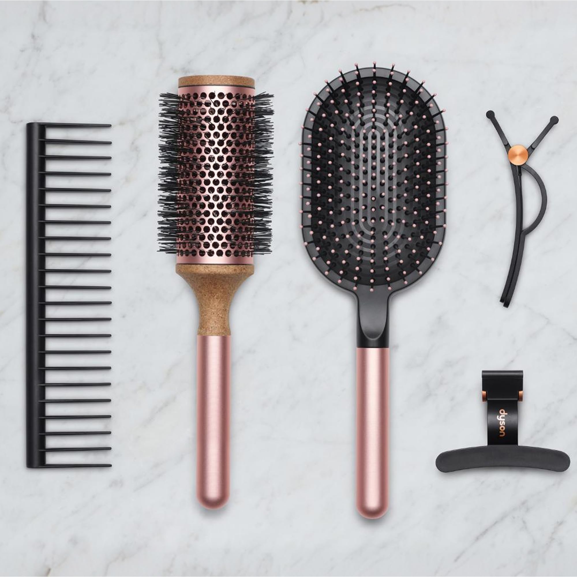 dyson-styling-gift-set-rose-paddle-brush-1-8in-vented-barrel-brush-detangling-co image 2