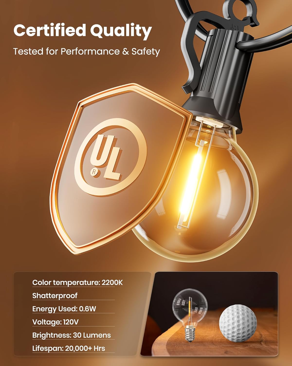 brightown-109ft-plug-in-g40-led-string-lights-50-bulbs-dimmable-connectable-for- image 4