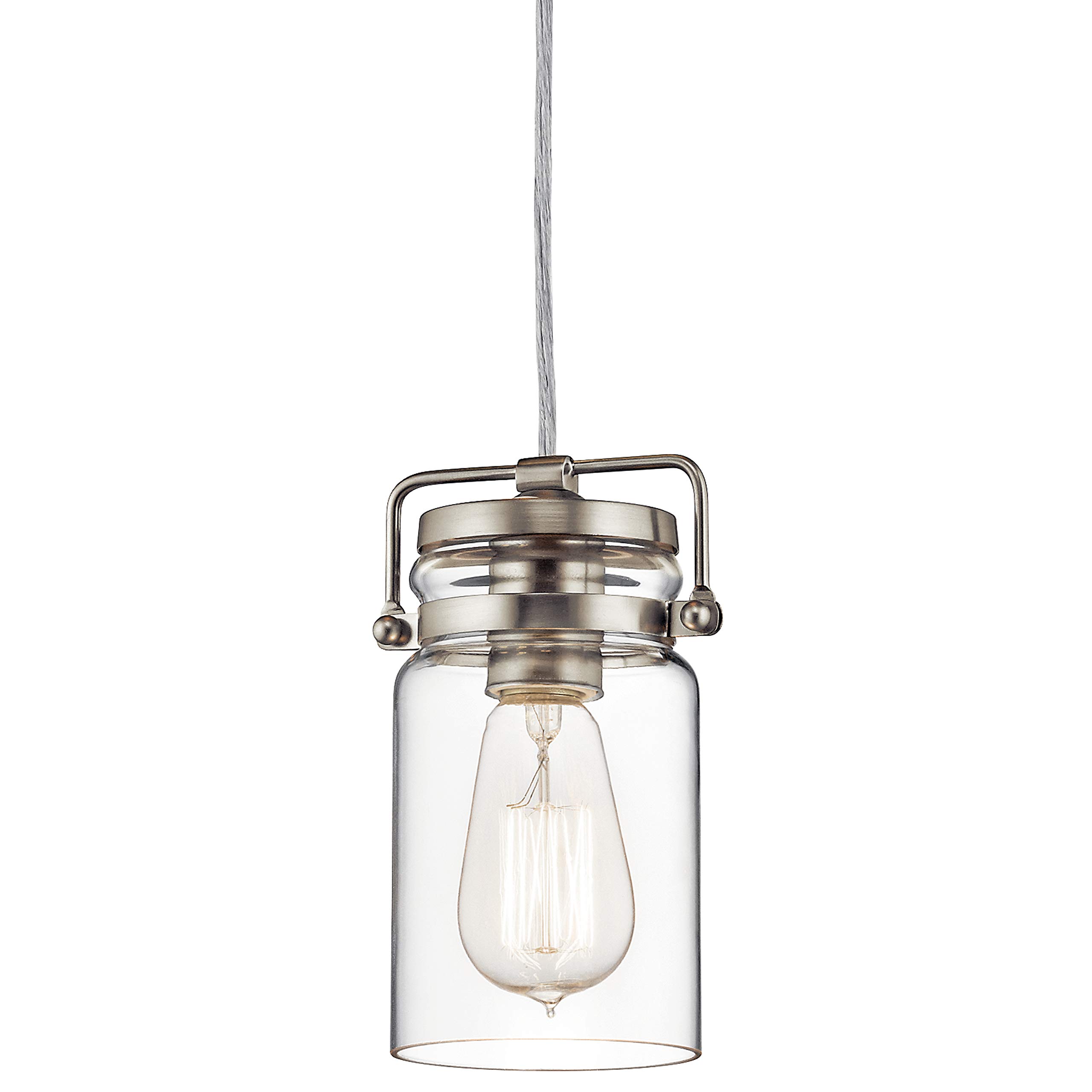 kichler-brinley-7-75-kitchen-pendant-in-brushed-nickel-1-light-clear-glass-42878 image 3