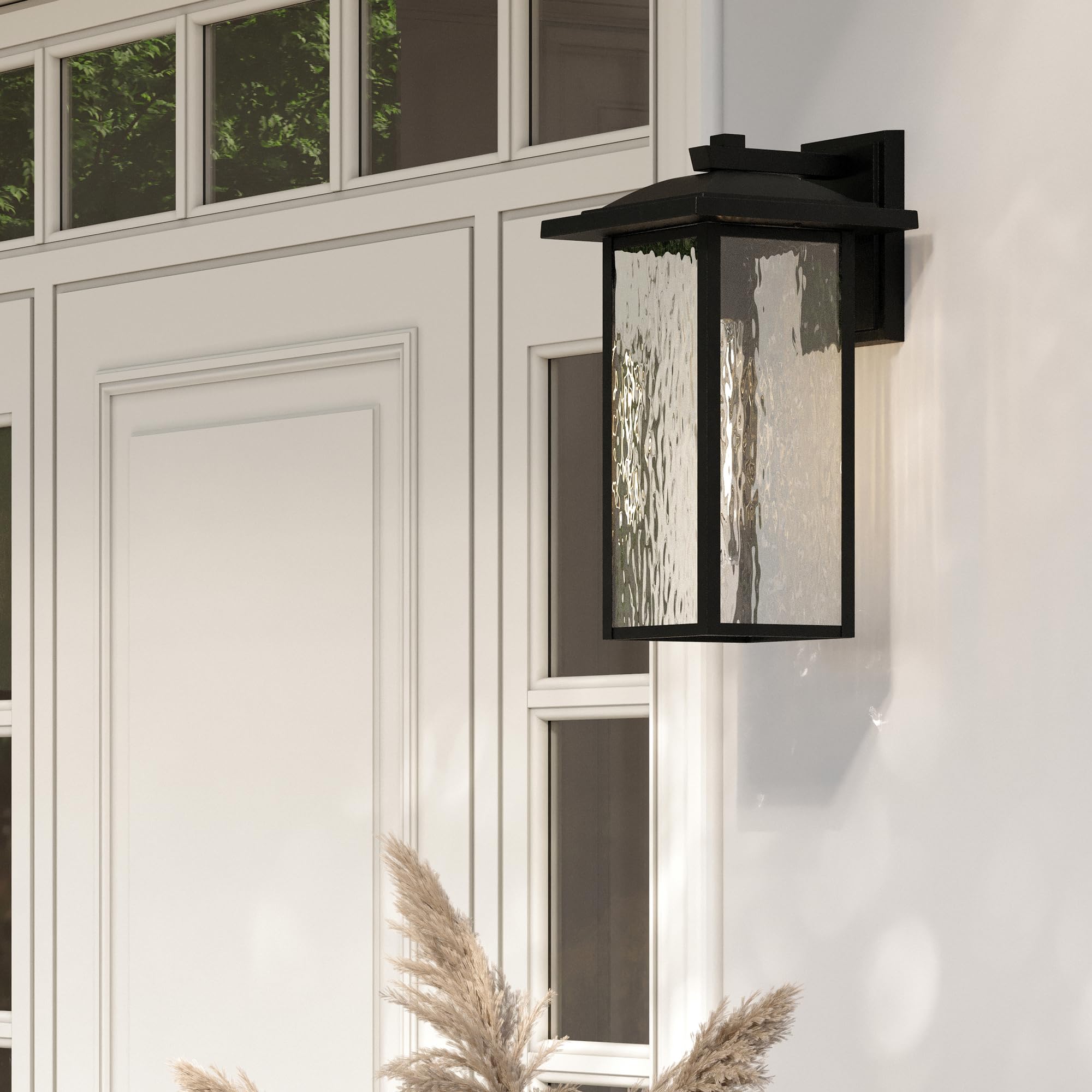 kichler-capanna-outdoor-wall-light-textured-black-10-75-x-20-49928bkt image 6