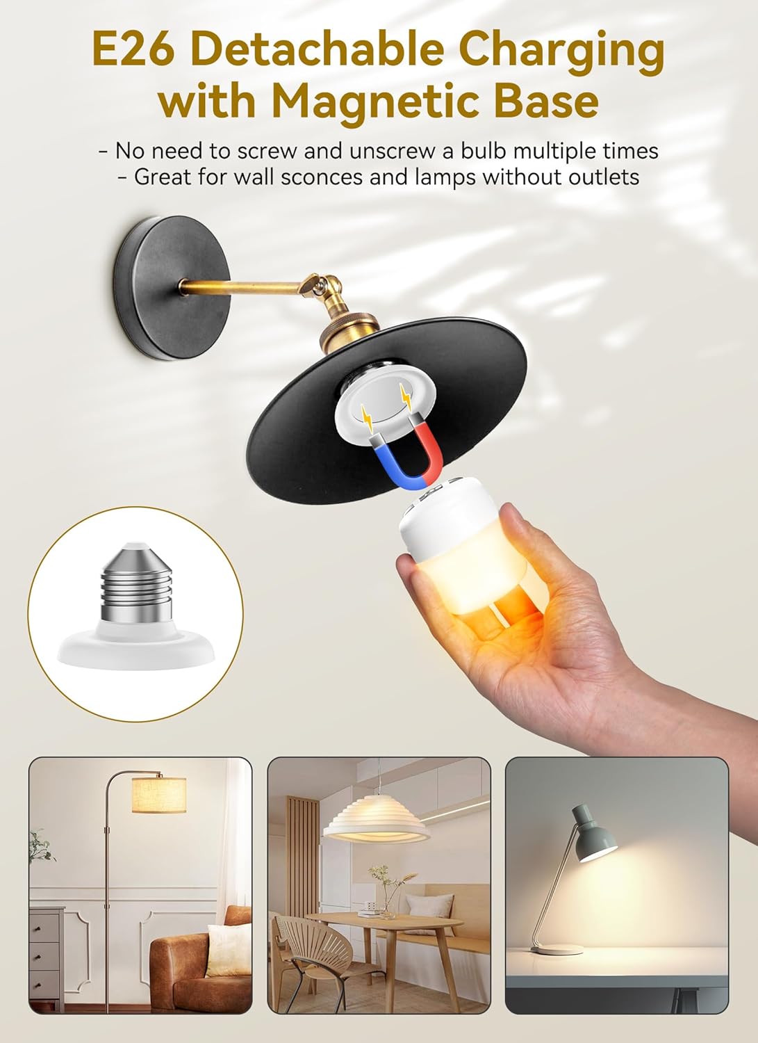 brightown-2-pack-e26-rechargeable-2300mah-light-bulbs-with-remote-12-colors-time image 2