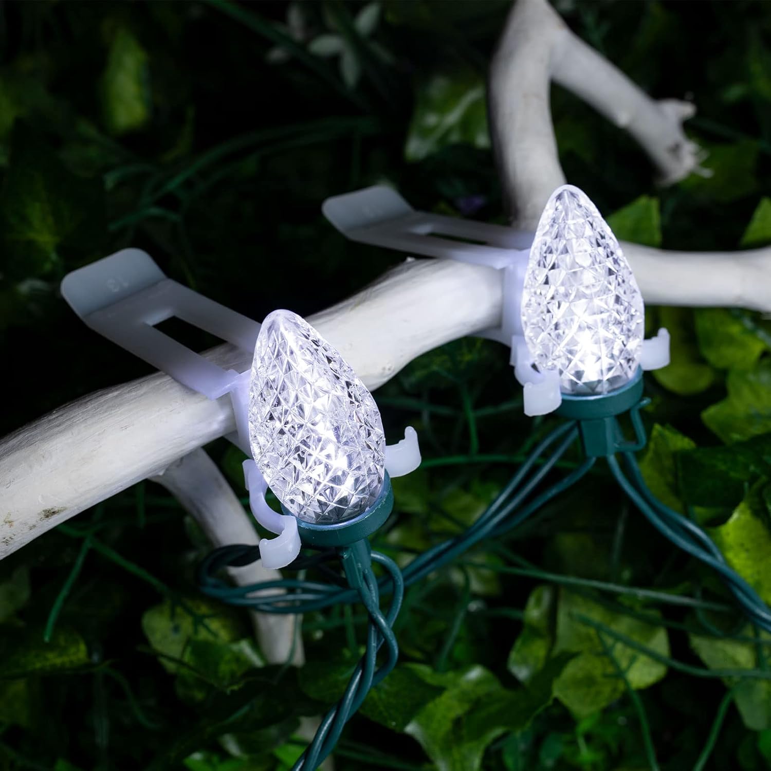 brightown-68ft-100-led-c9-christmas-string-lights-with-quick-clips-pure-white image 5